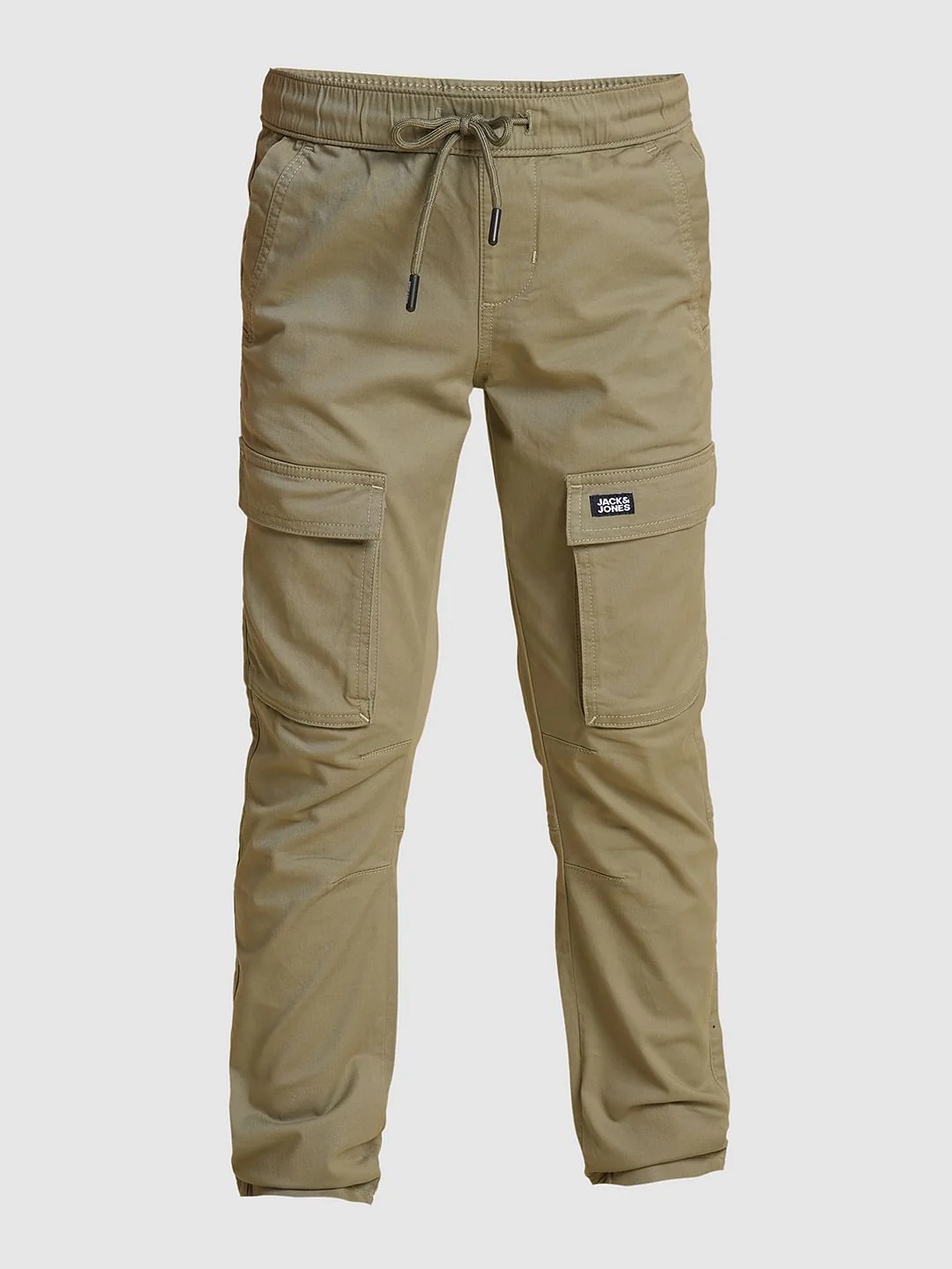 Boys Olive Cotton Cargo Pants - Image 7