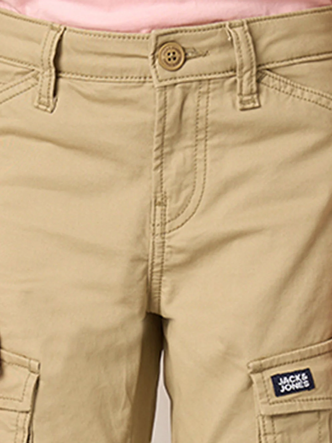 Boys Beige Mid Rise Casual Pants - Image 6