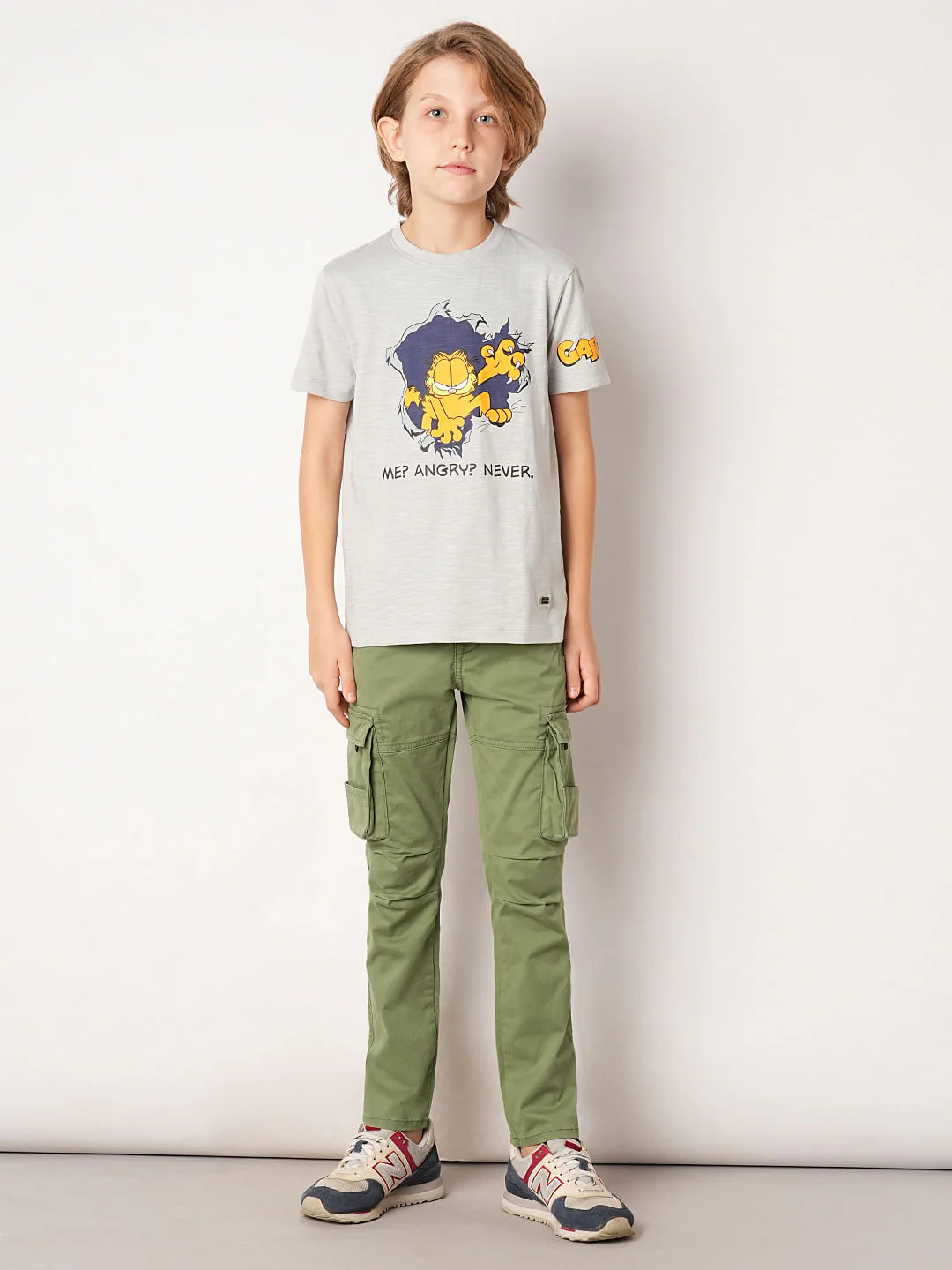 Dark Green Mid Rise Cotton Pants - Image 5