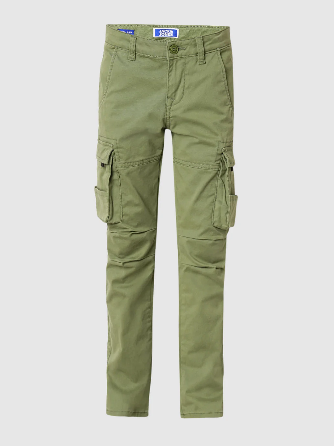 Dark Green Mid Rise Cotton Pants - Image 7
