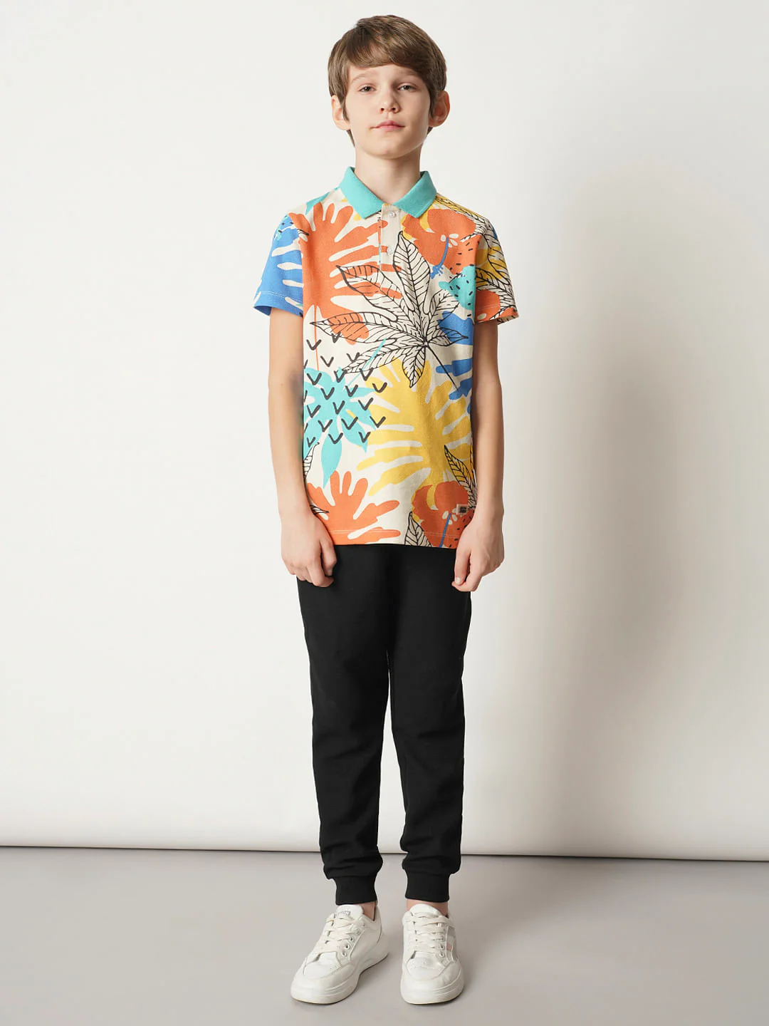 Yellow Printed Polo T-shirt - Image 5