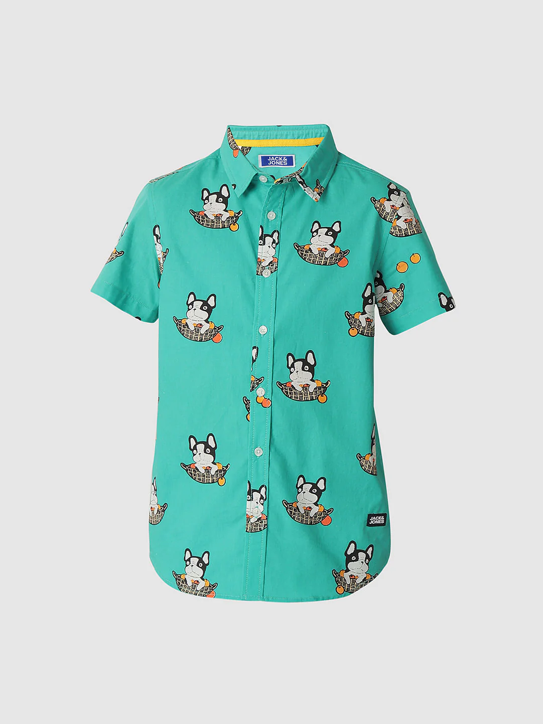 Boys Blue Doggo Print Co-ord Set Shirt - Image 7
