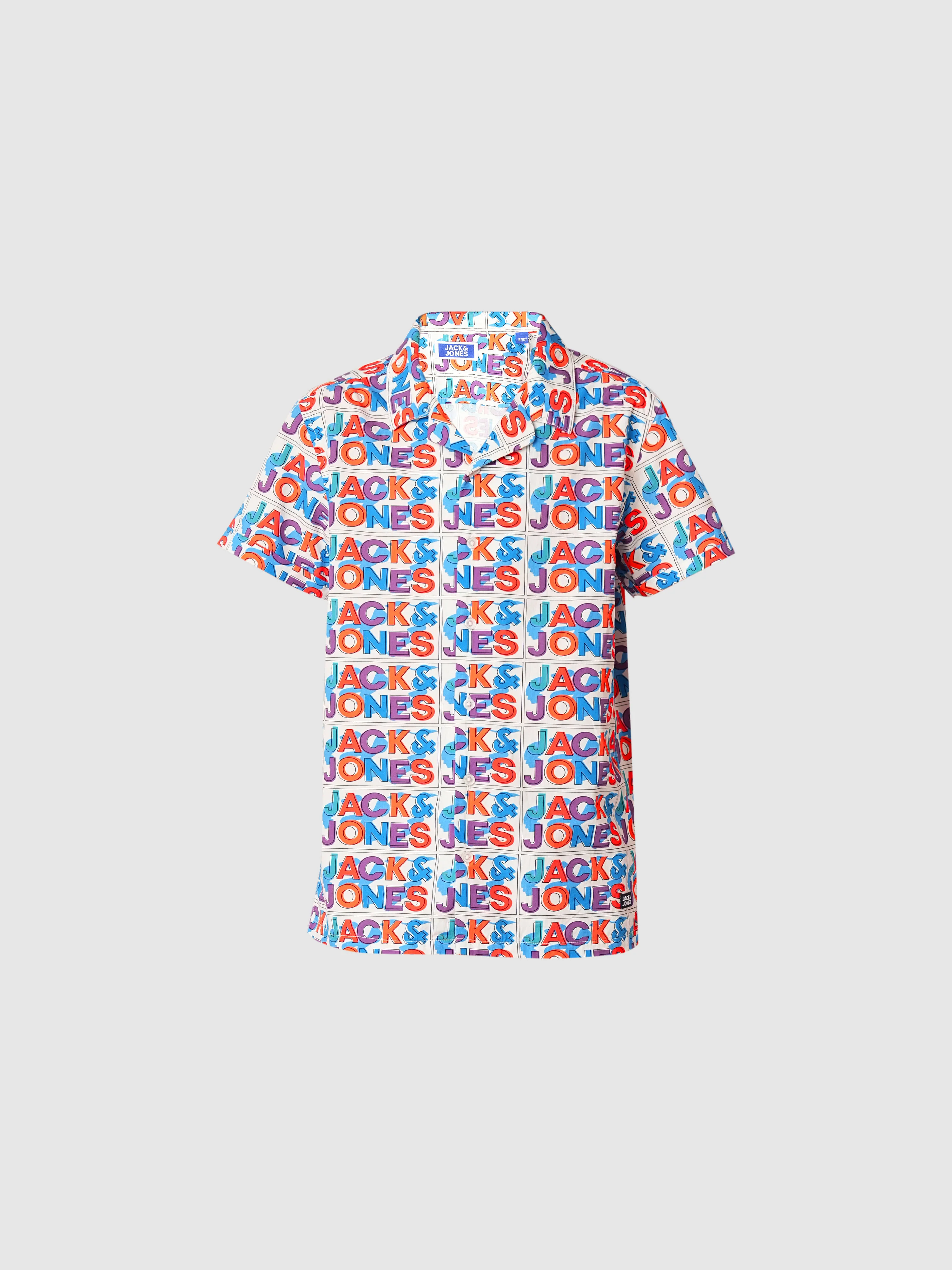 White Logo Print Co-ord Set Shirt - Image 7