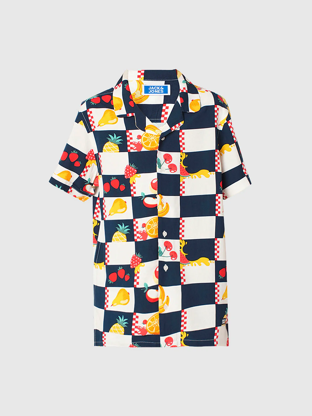 Boys Blue Check Co-ord Set Shirt - Image 7