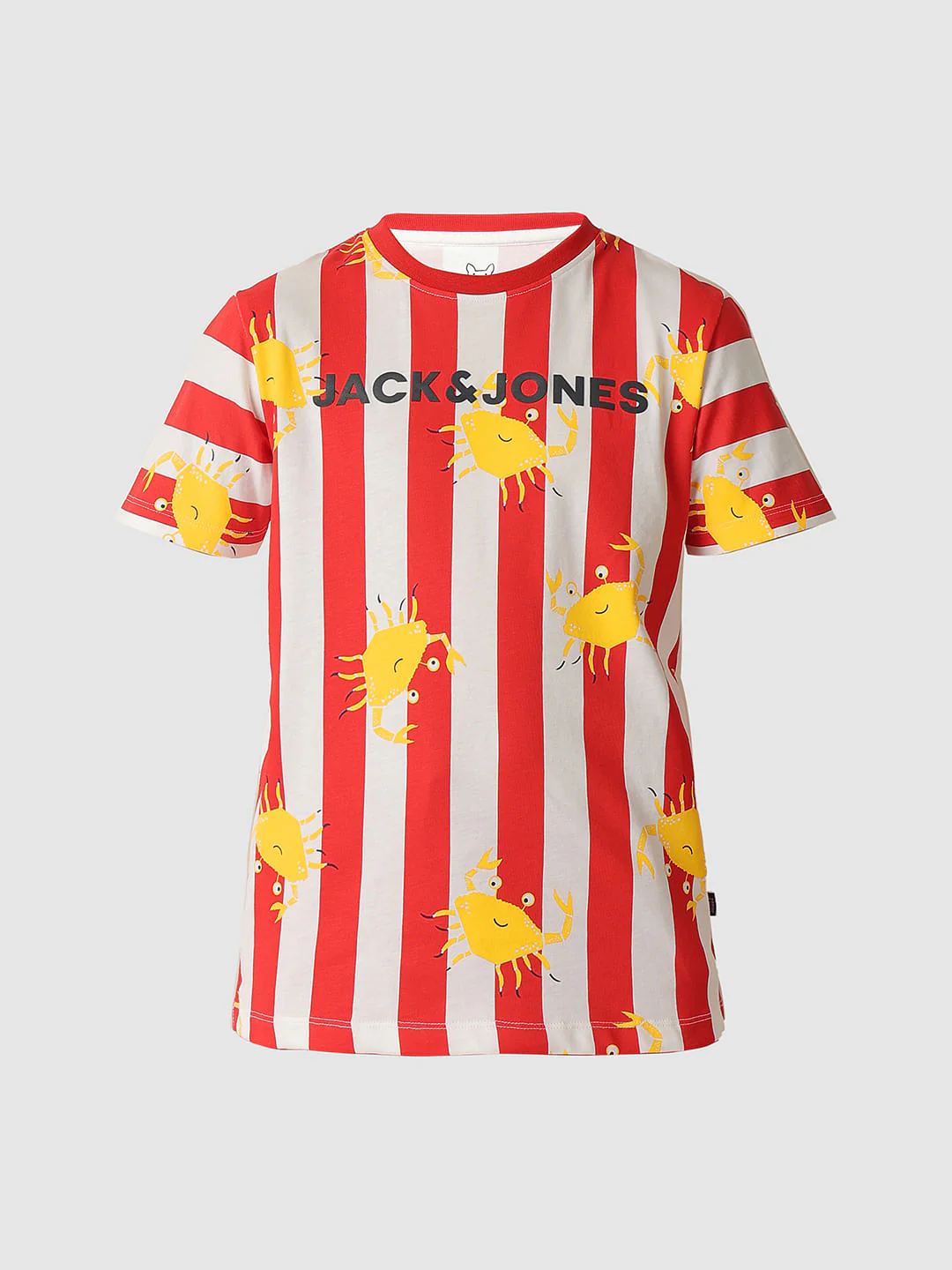 Boys Red Striped Co-ord Set T-shirt - Image 7