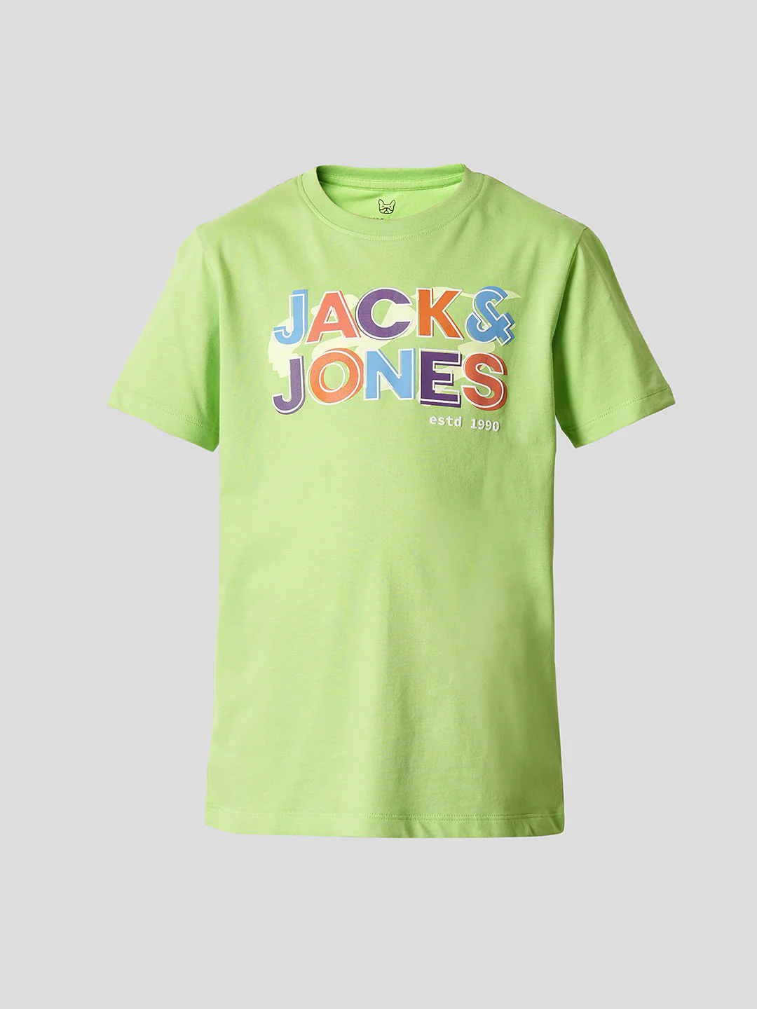 Boys Green Logo Print Crew Neck T-shirt - Image 7