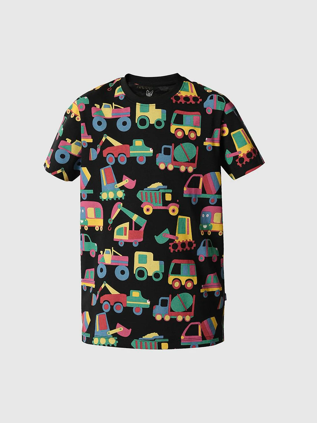 Boys Black Car Print Co-ord Set T-shirt - Image 7