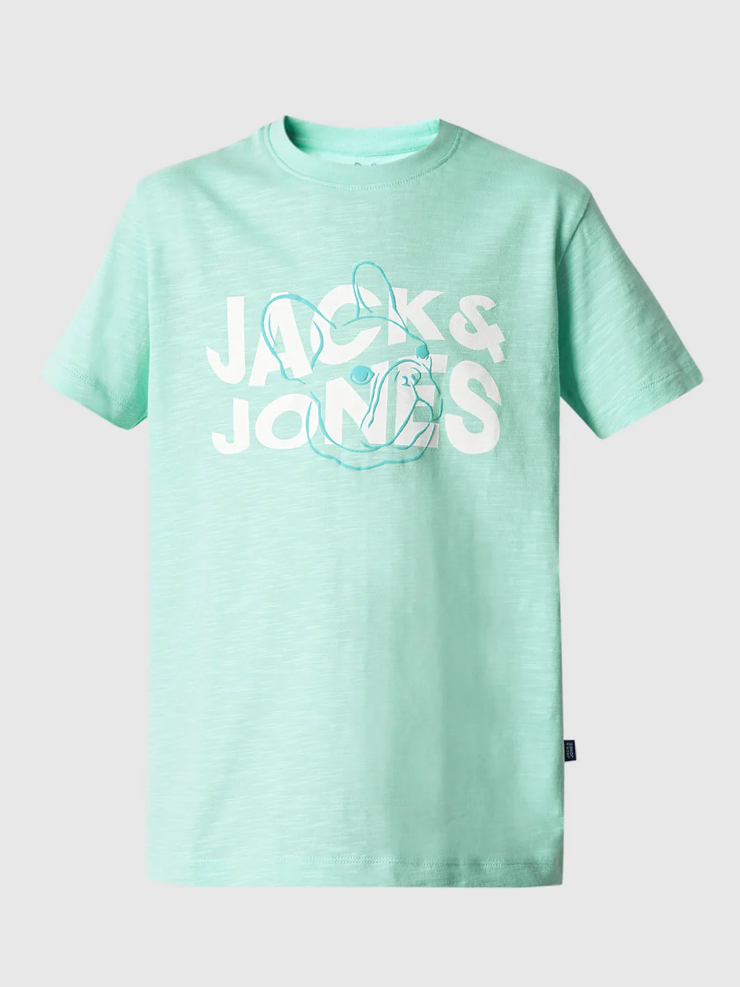 Boys Blue Logo Print Crew Neck T-shirt - Image 7