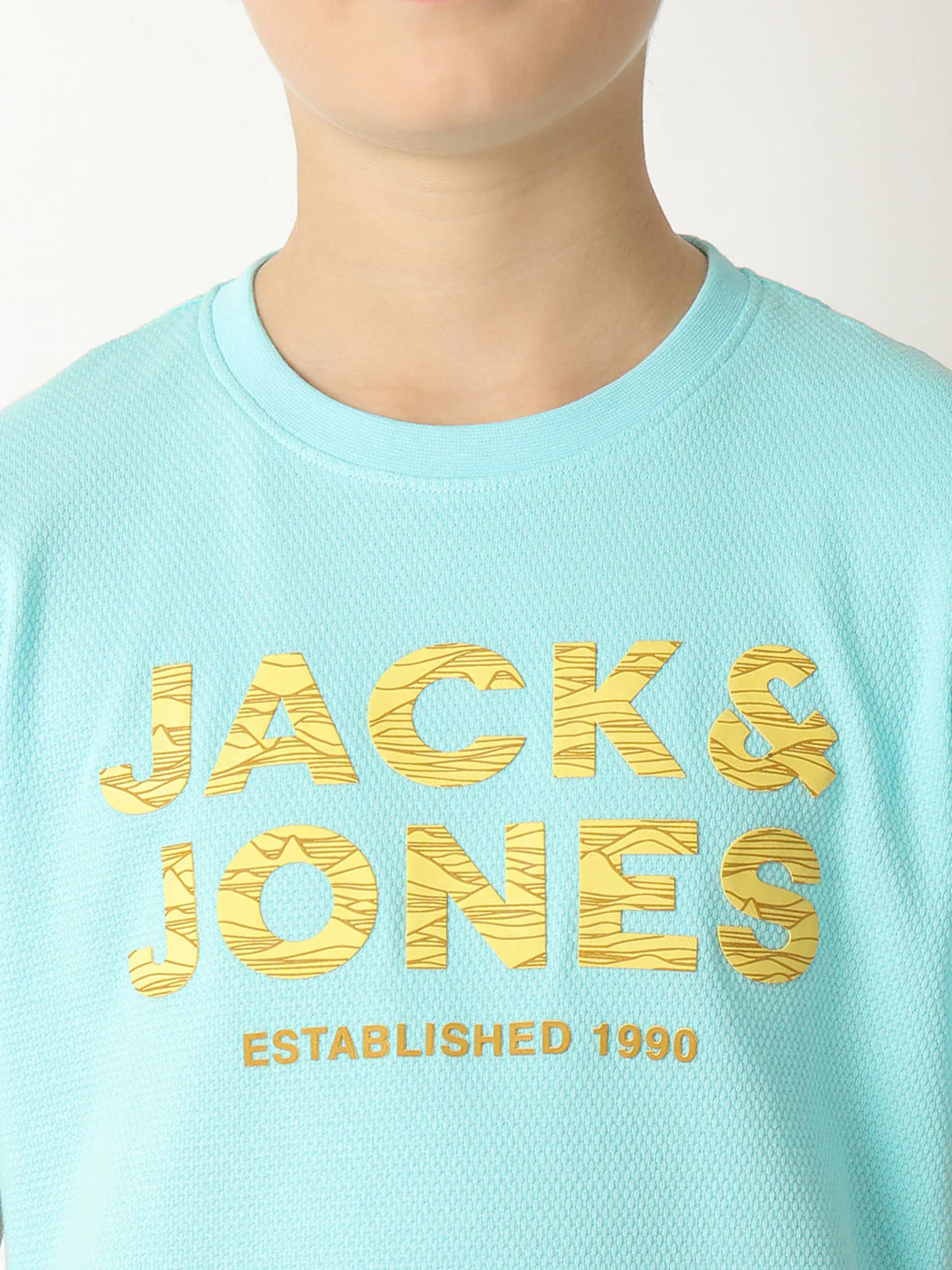 Boys Blue Logo Crew Neck T-shirt - Image 6