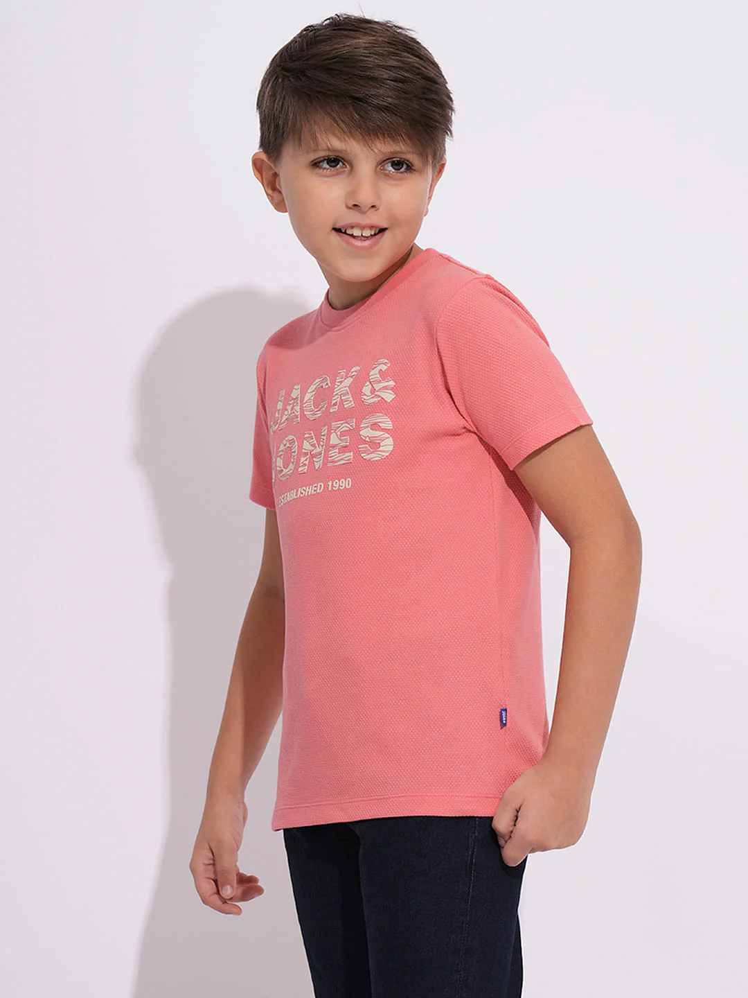 Coral Logo Print Crew Neck T-shirt - Image 3