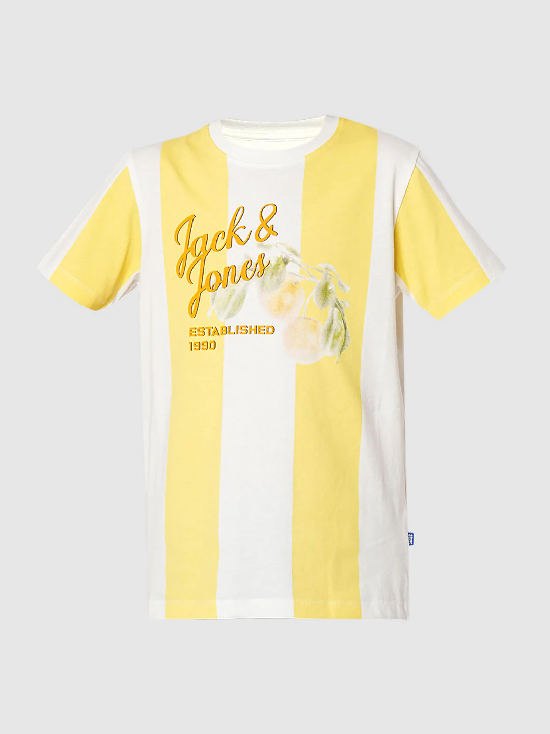 Boys Yellow Colourblocked Crew Neck T-shirt - Image 7