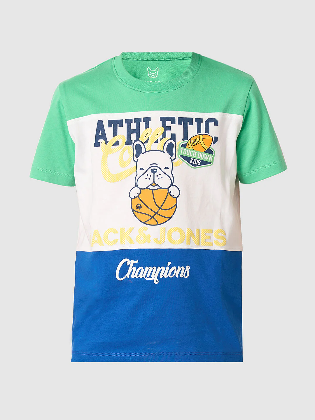 Boys Green Colourblocked Co-ord Set T-shirt - Image 7