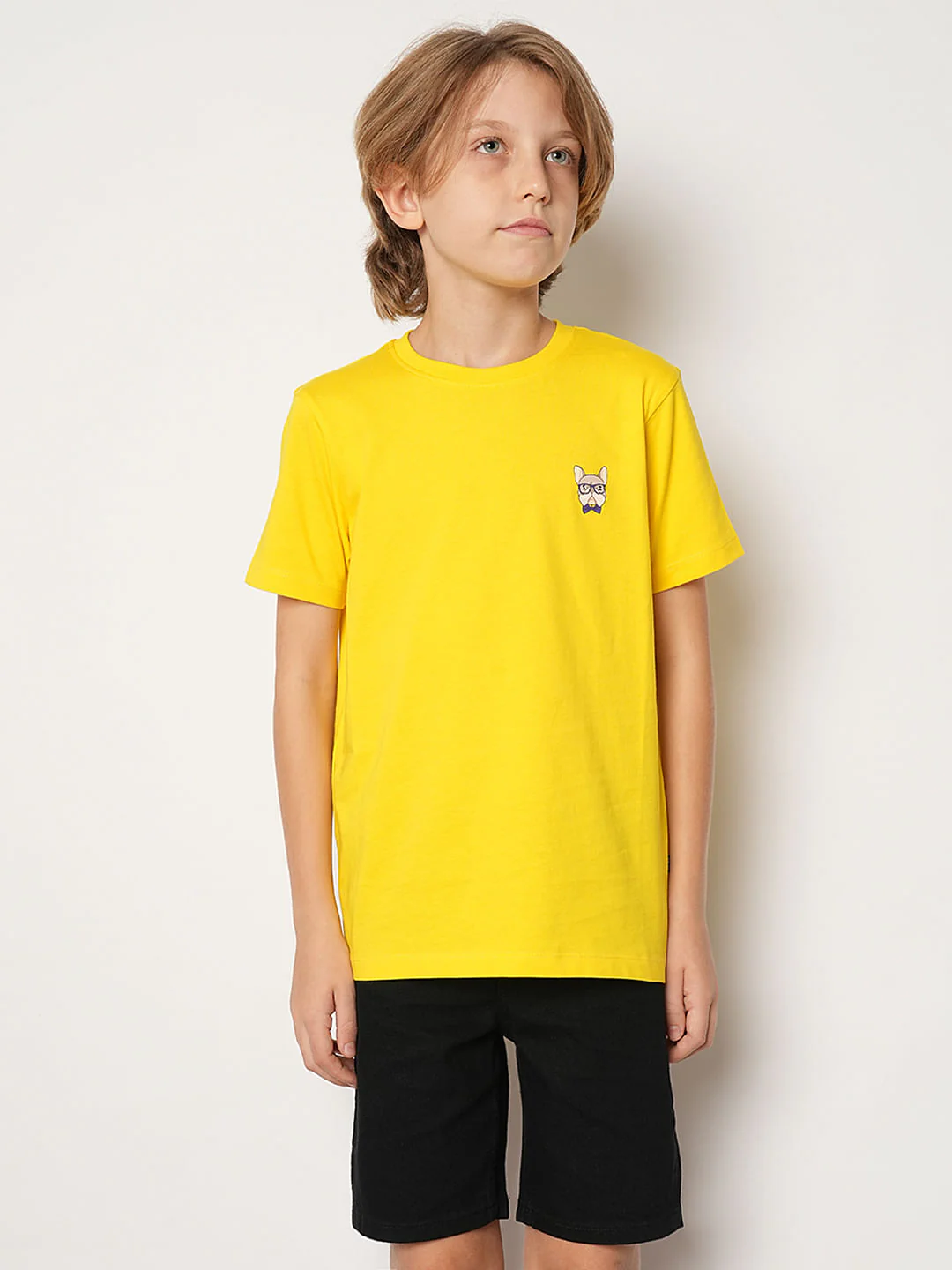 Boys Yellow Doggo Logo Print T-shirt - Image 2