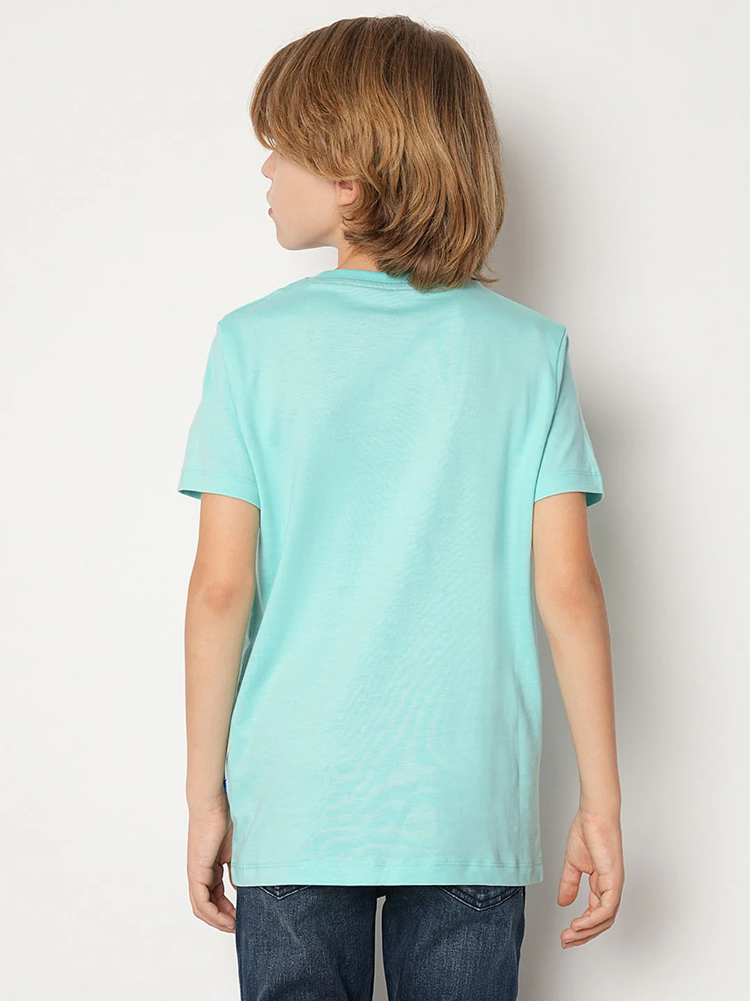 Boys Turquoise Doggo Logo Print T-shirt - Image 4
