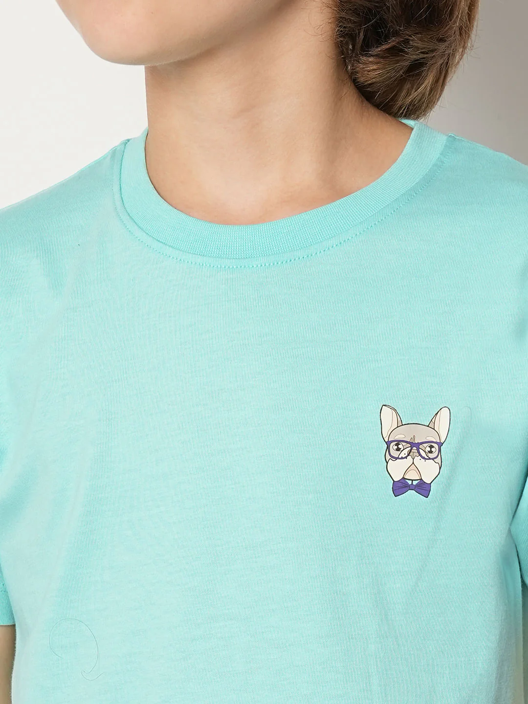 Boys Turquoise Doggo Logo Print T-shirt - Image 6