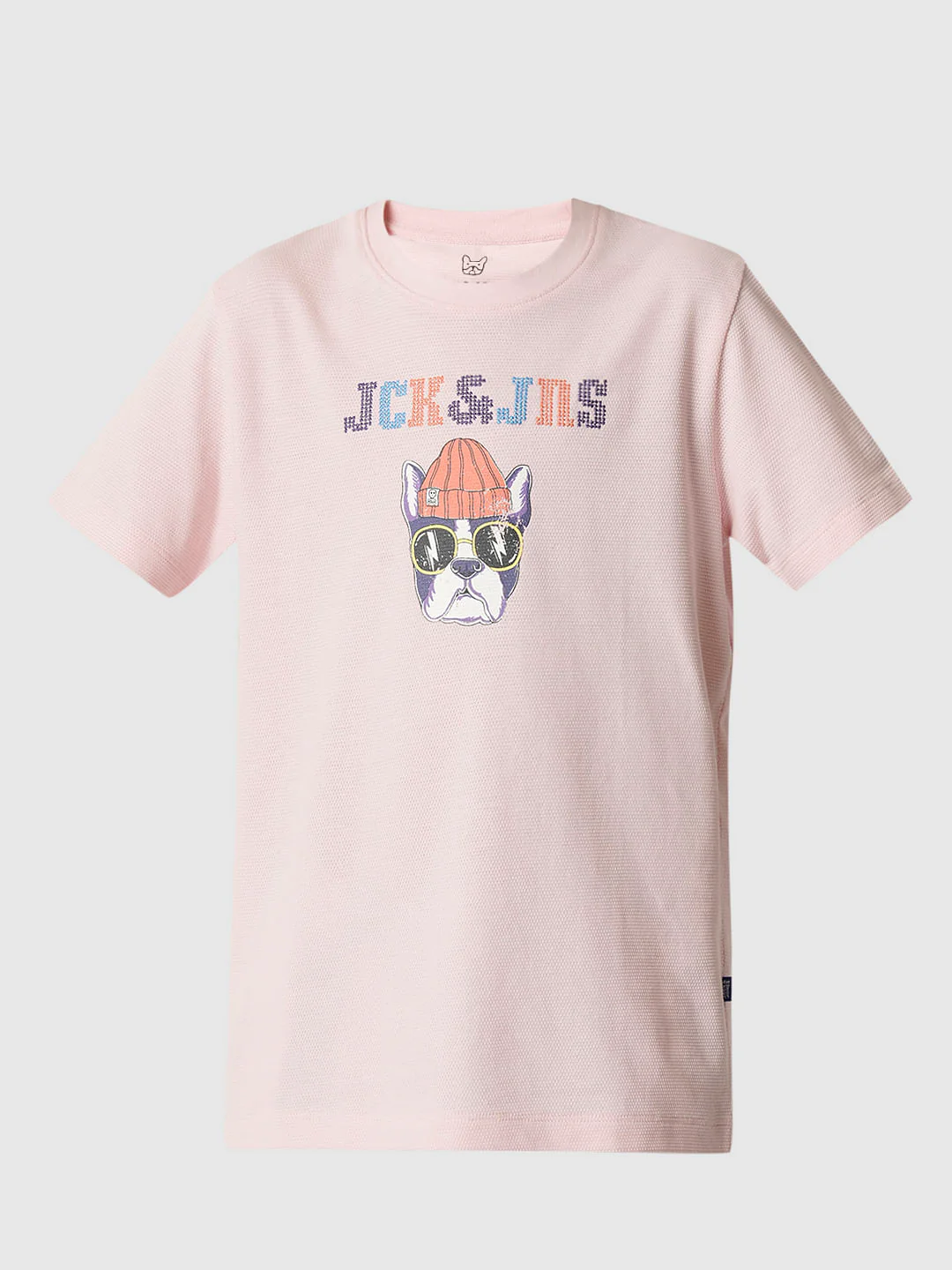 Boys Pink Embroidered Dot T-shirt - Image 7