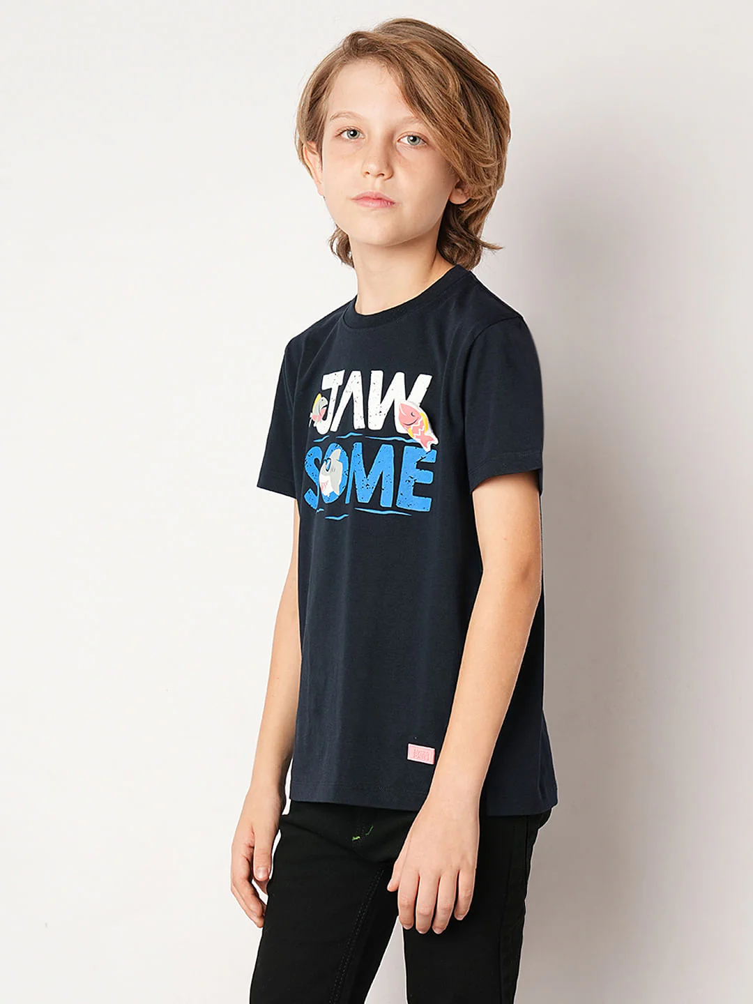 Blue Graphic Print T-shirt - Image 3