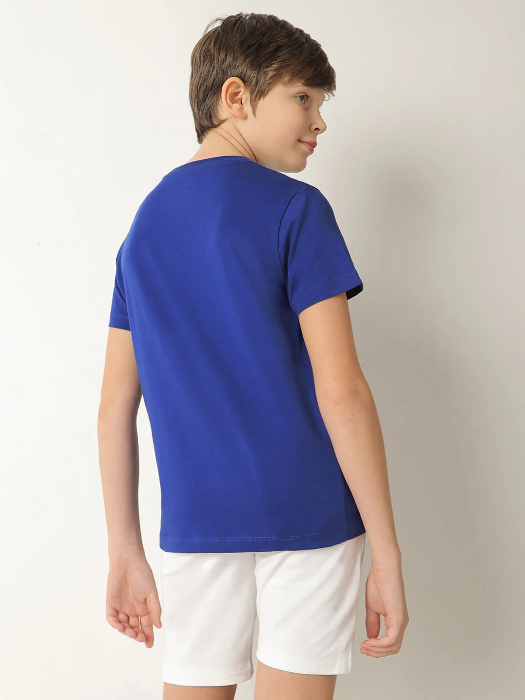 Boys Blue Graphic Print T-shirt - Image 4