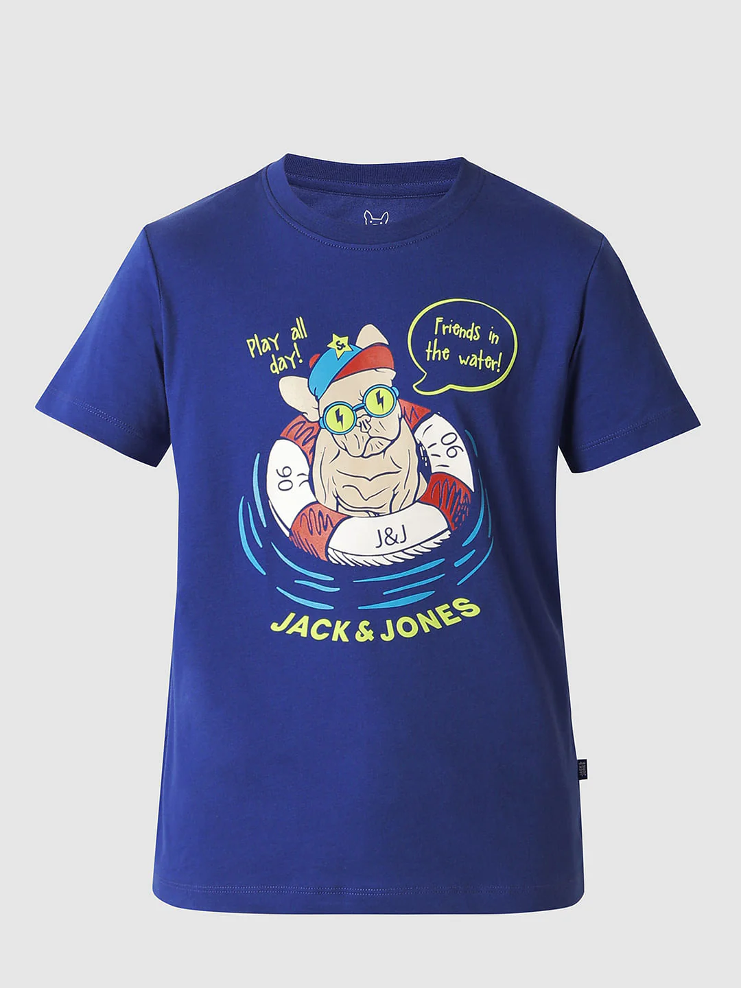 Boys Blue Graphic Print T-shirt - Image 7