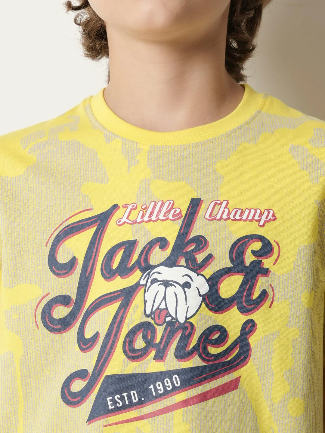 Boys Yellow Printed T-shirt - Image 6
