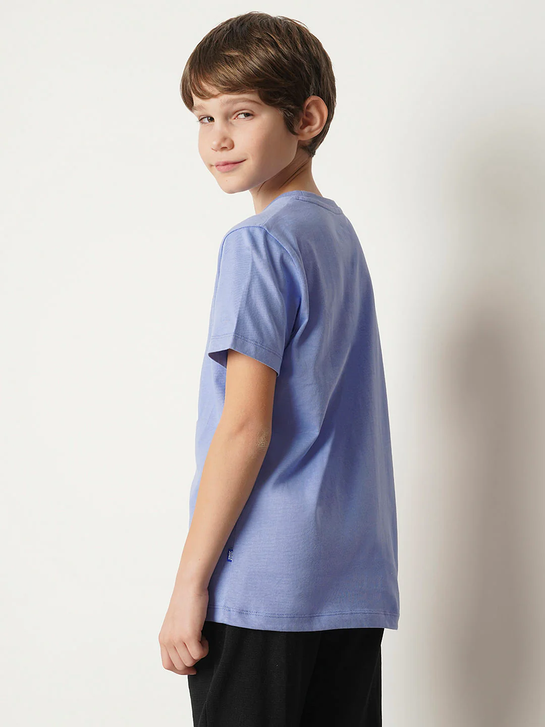 Boys Purple Printed T-shirt - Image 4