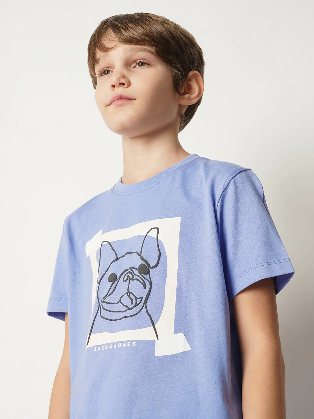 Boys Purple Printed T-shirt - Image 6