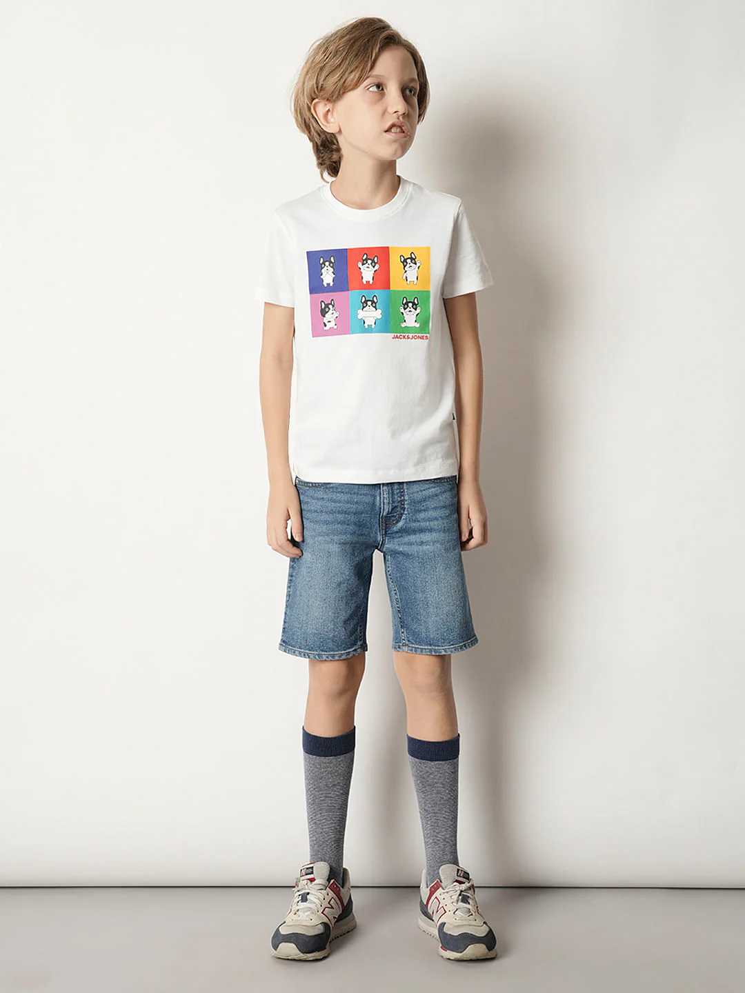 Boys White Doggo Print T-shirt - Image 5