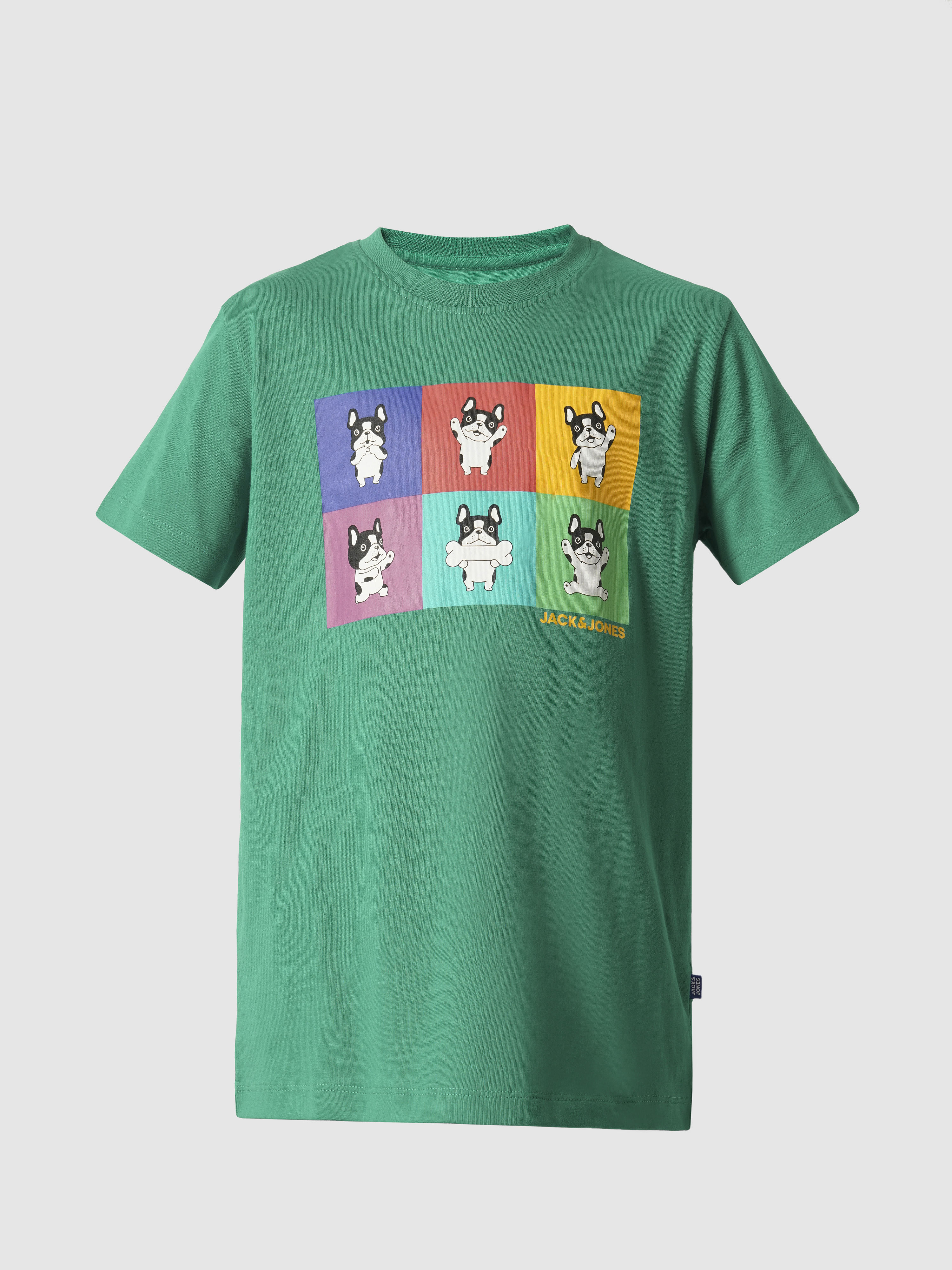 Boys Green Moody Doggo Print T-shirt - Image 7