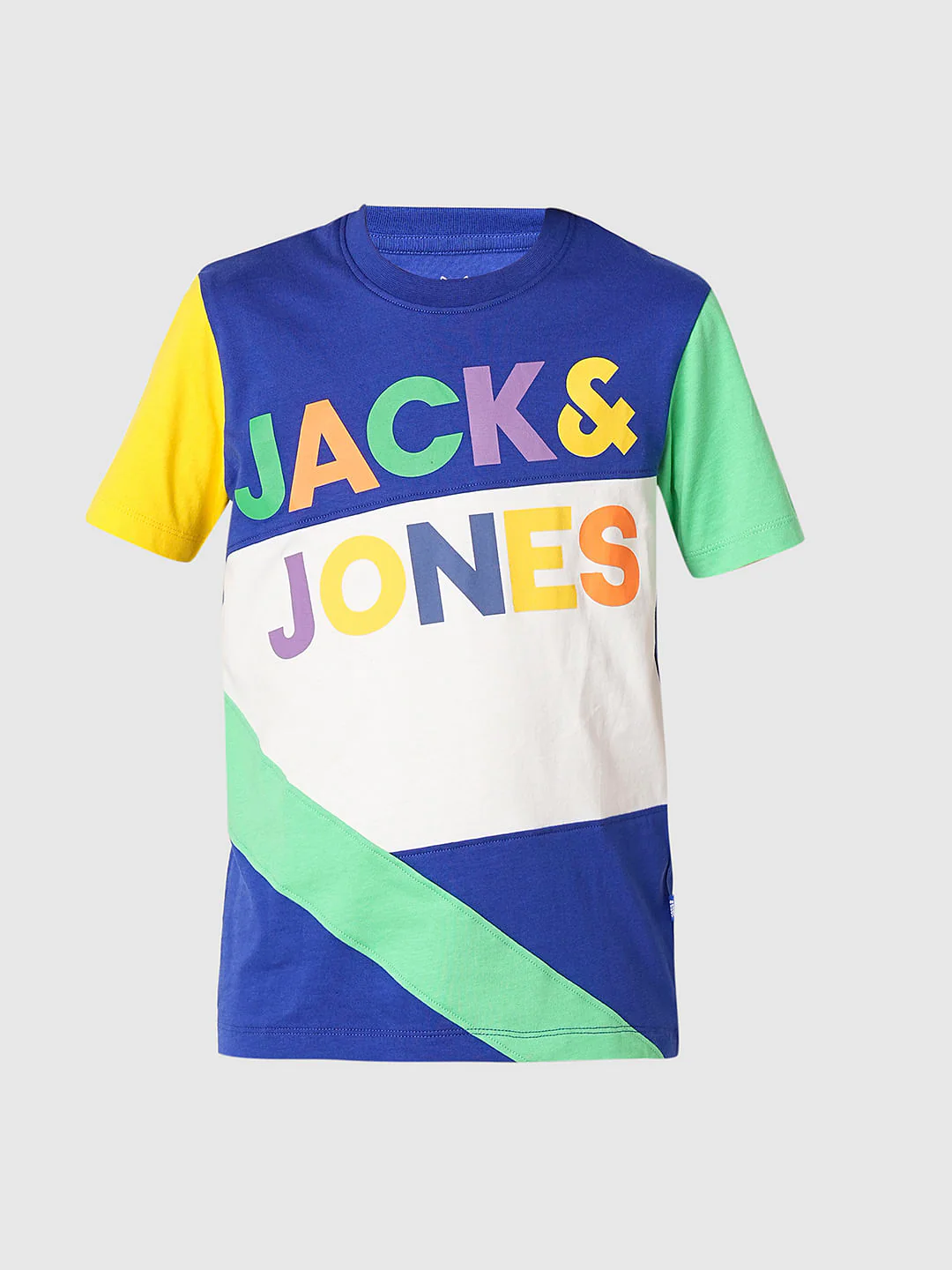 Blue Colourblocked Co-ord Set T-Shirt - Image 7