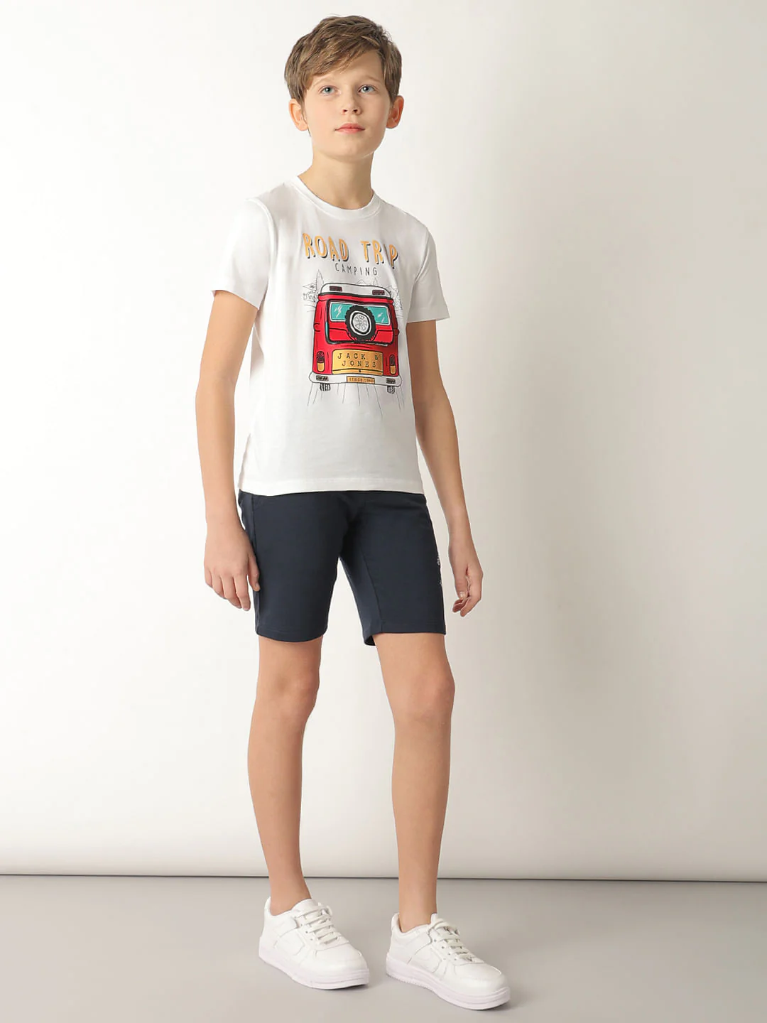 Boys White Road Trip Print T-shirt - Image 5