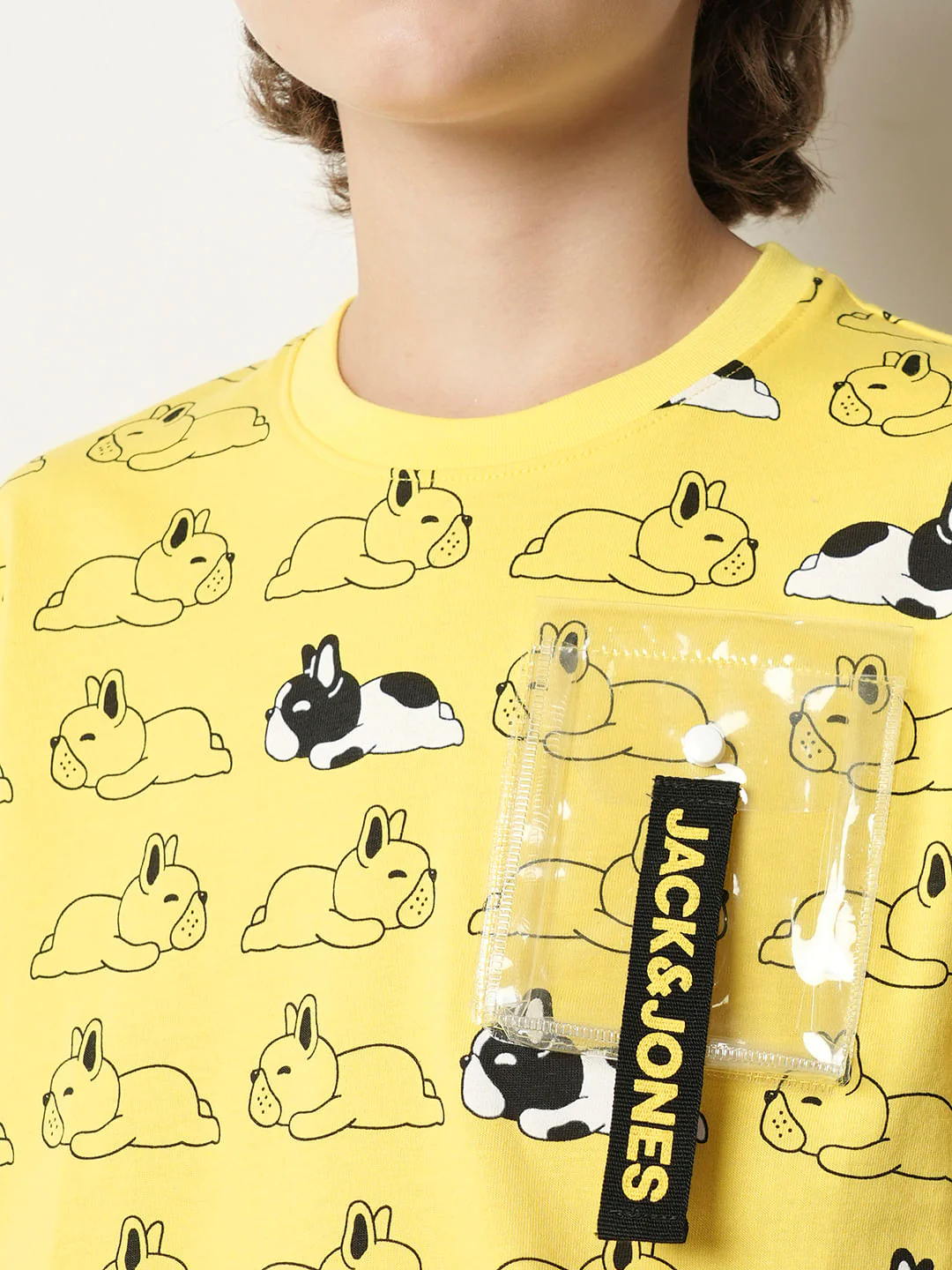 Boys Yellow Sleepy Doggo Co-ord Set T-shirt - Image 6