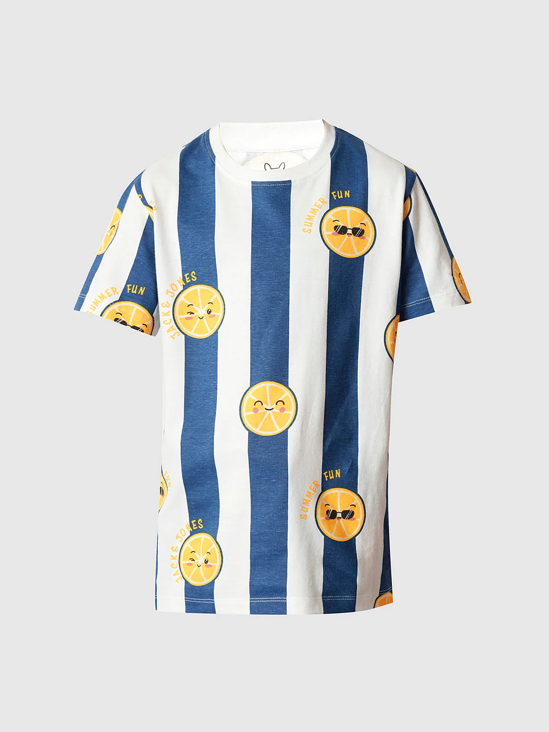 Boys Blue Smiley Print Co-ord Set T-shirt - Image 7