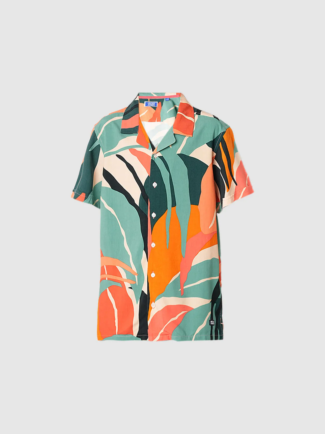 Green Tropical Print Co-ord Set Shirt - Image 7