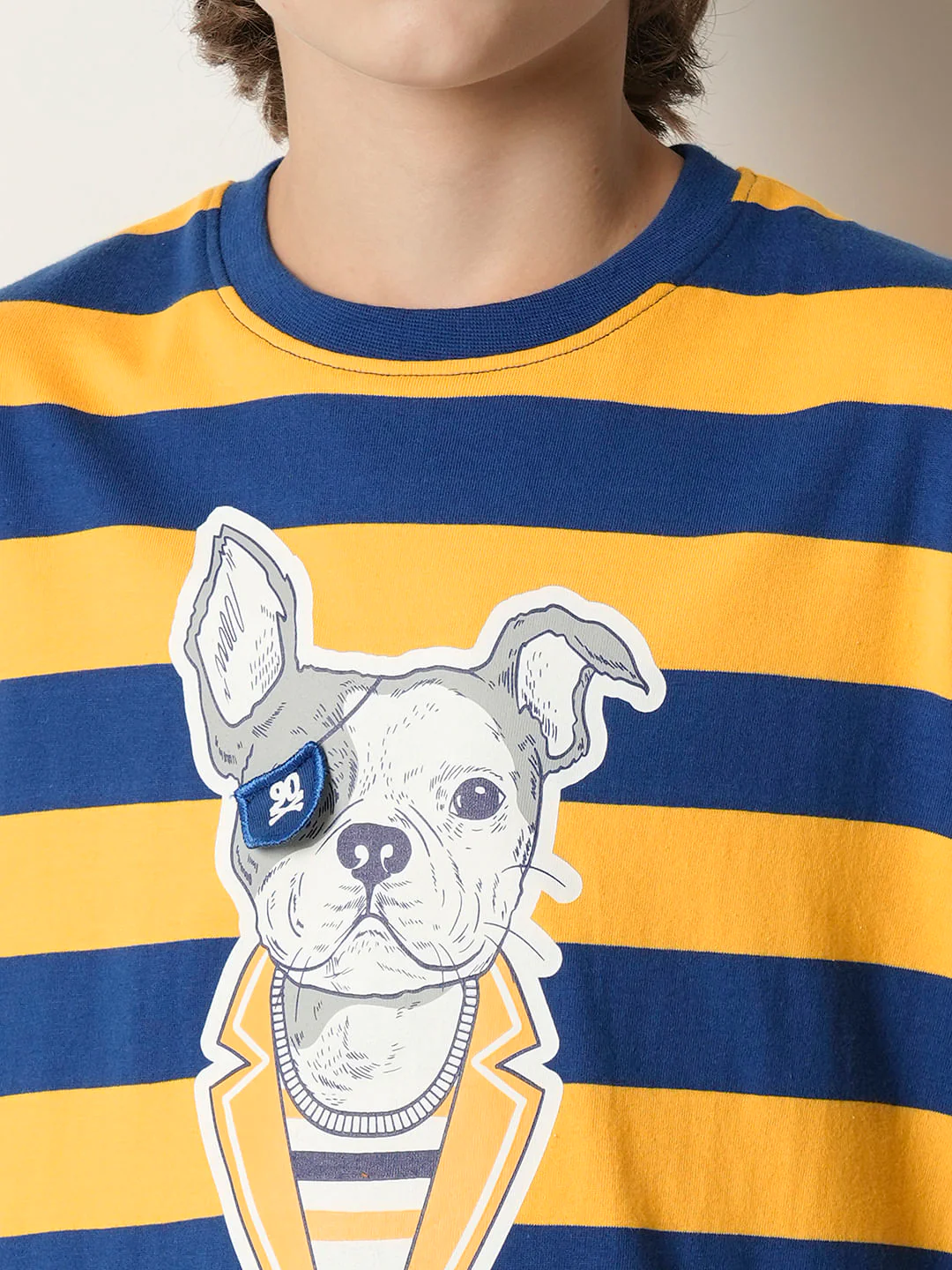 Boys Yellow Striped T-shirt - Image 6