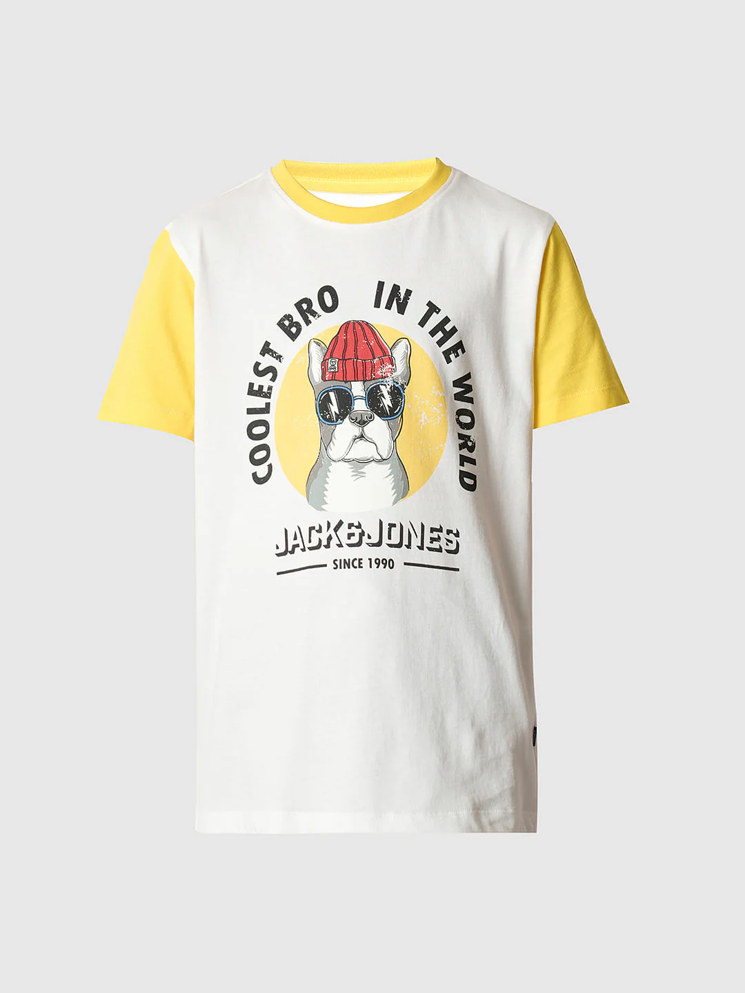 Boys White Colourblocked T-shirt - Image 7