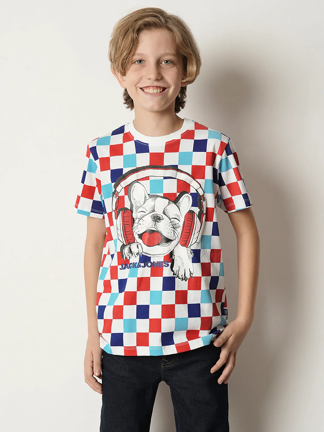 Boys Blue Musical Doggo Print T-shirt - Image 2