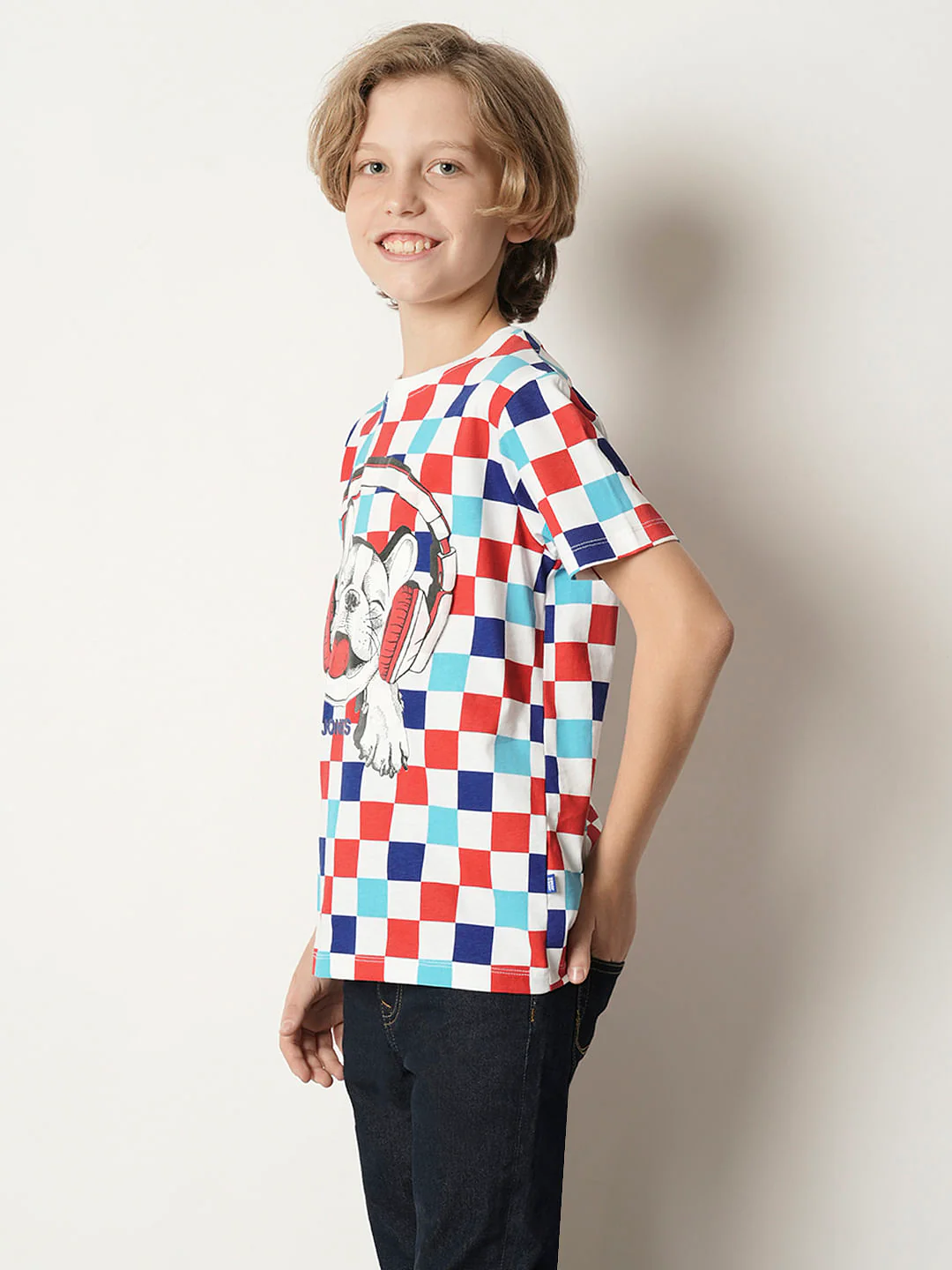 Boys Blue Musical Doggo Print T-shirt - Image 3