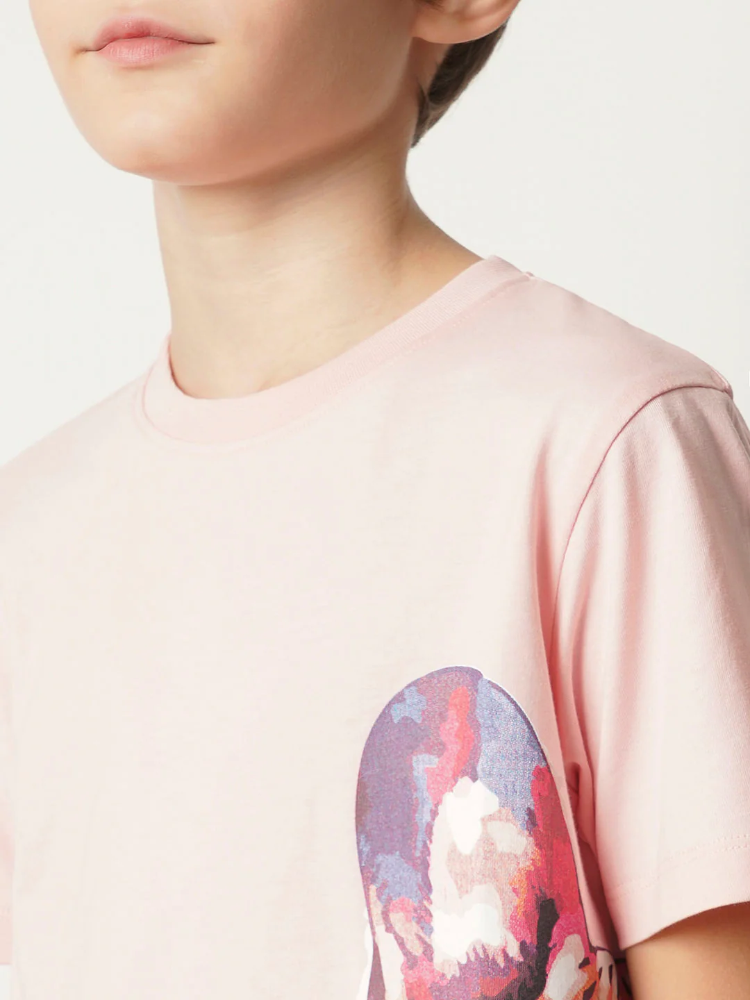 Boys Pink Large Doggo Print T-shirt - Image 6