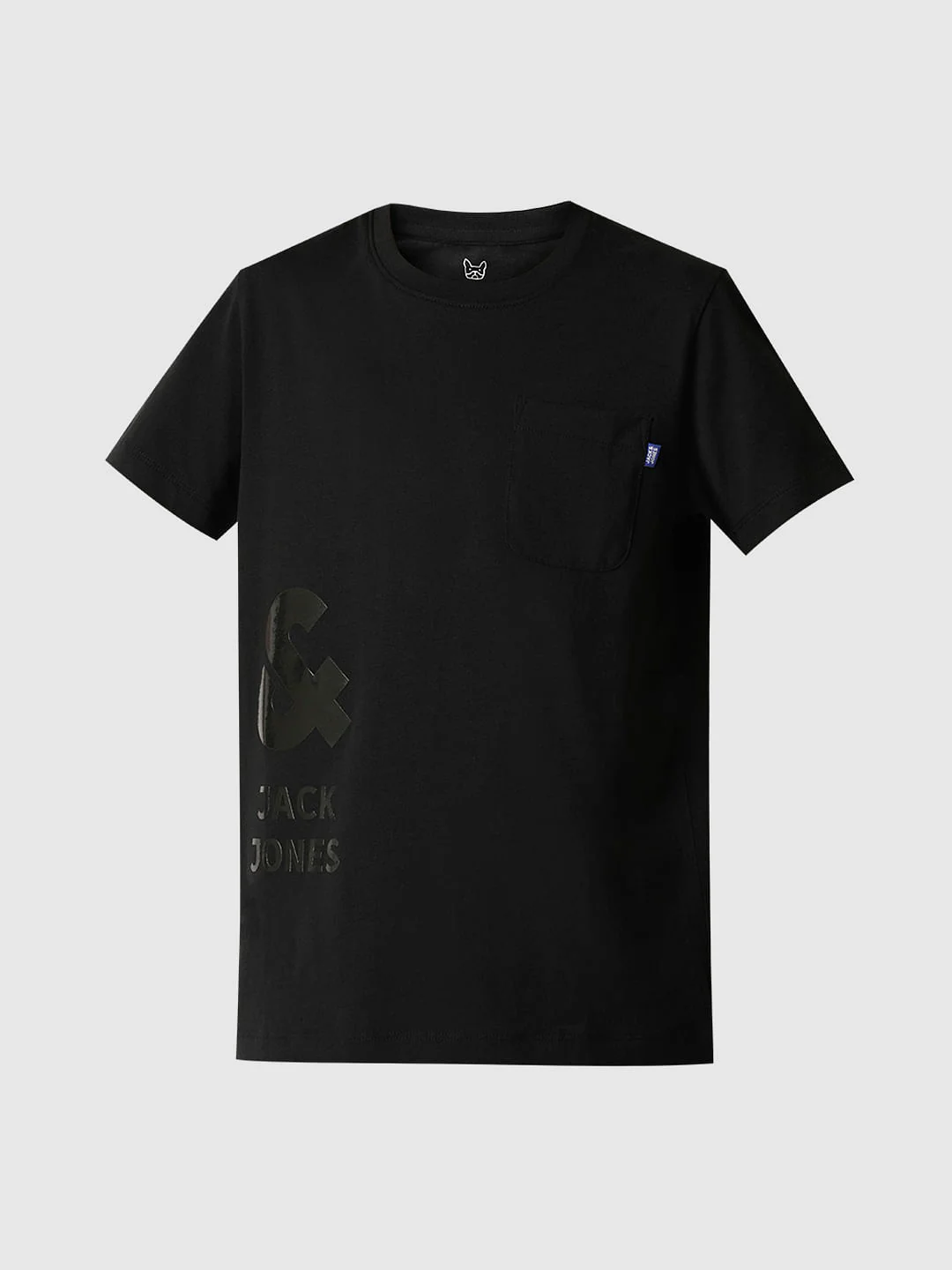 Boys Black Logo Print Crew Neck T-shirt - Image 7
