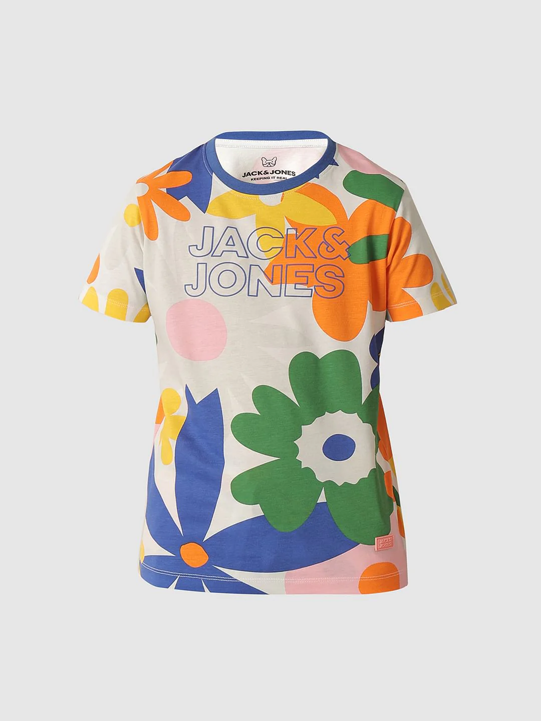 Boys Green Floral Co-ord Set T-shirt - Image 7