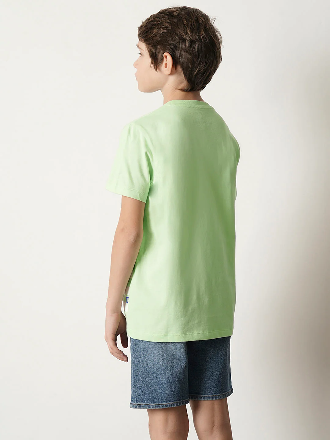 Boys Green Graphic Print T-shirt - Image 4