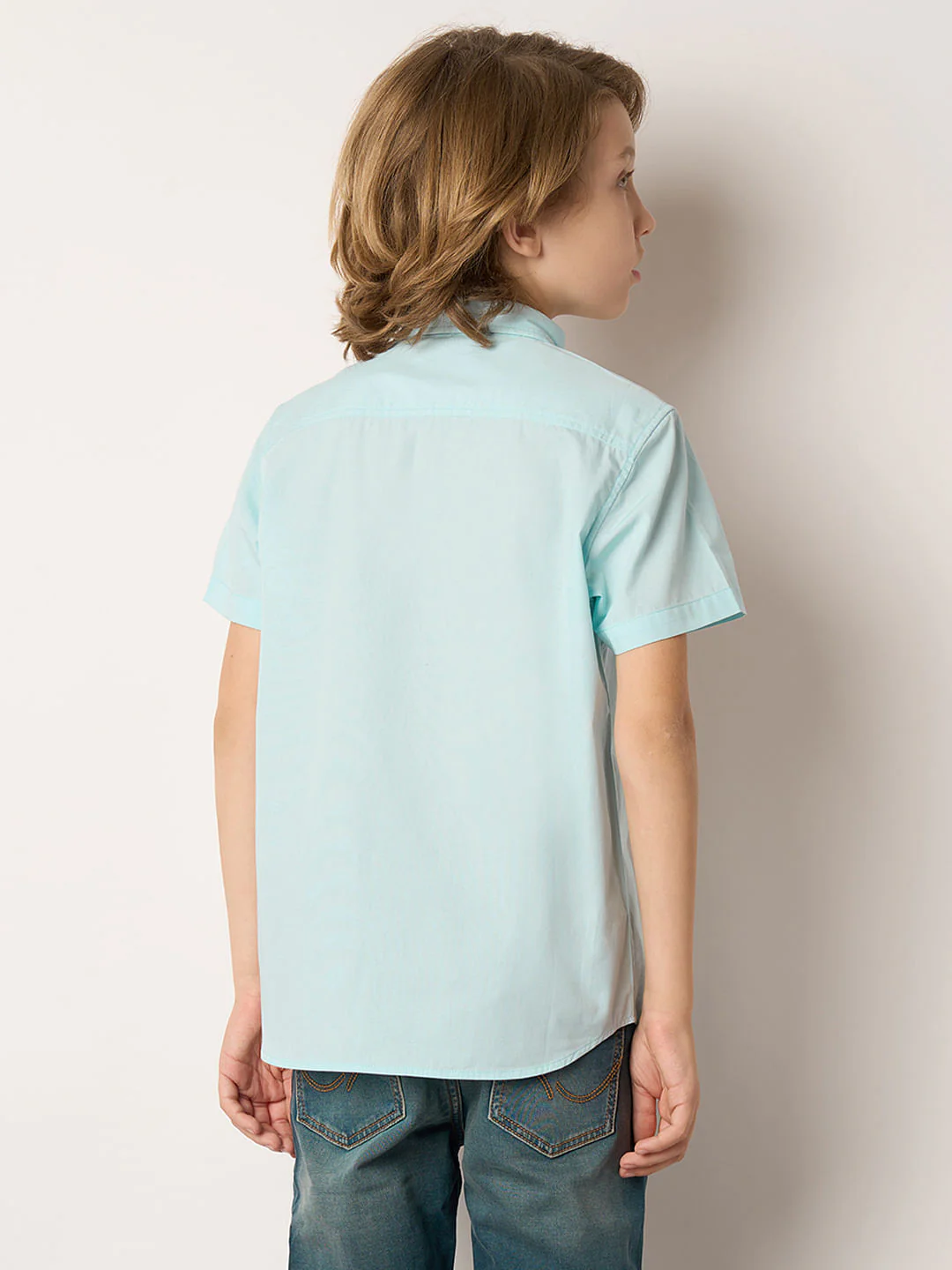 Boys Blue Graphic Print Shirt - Image 4