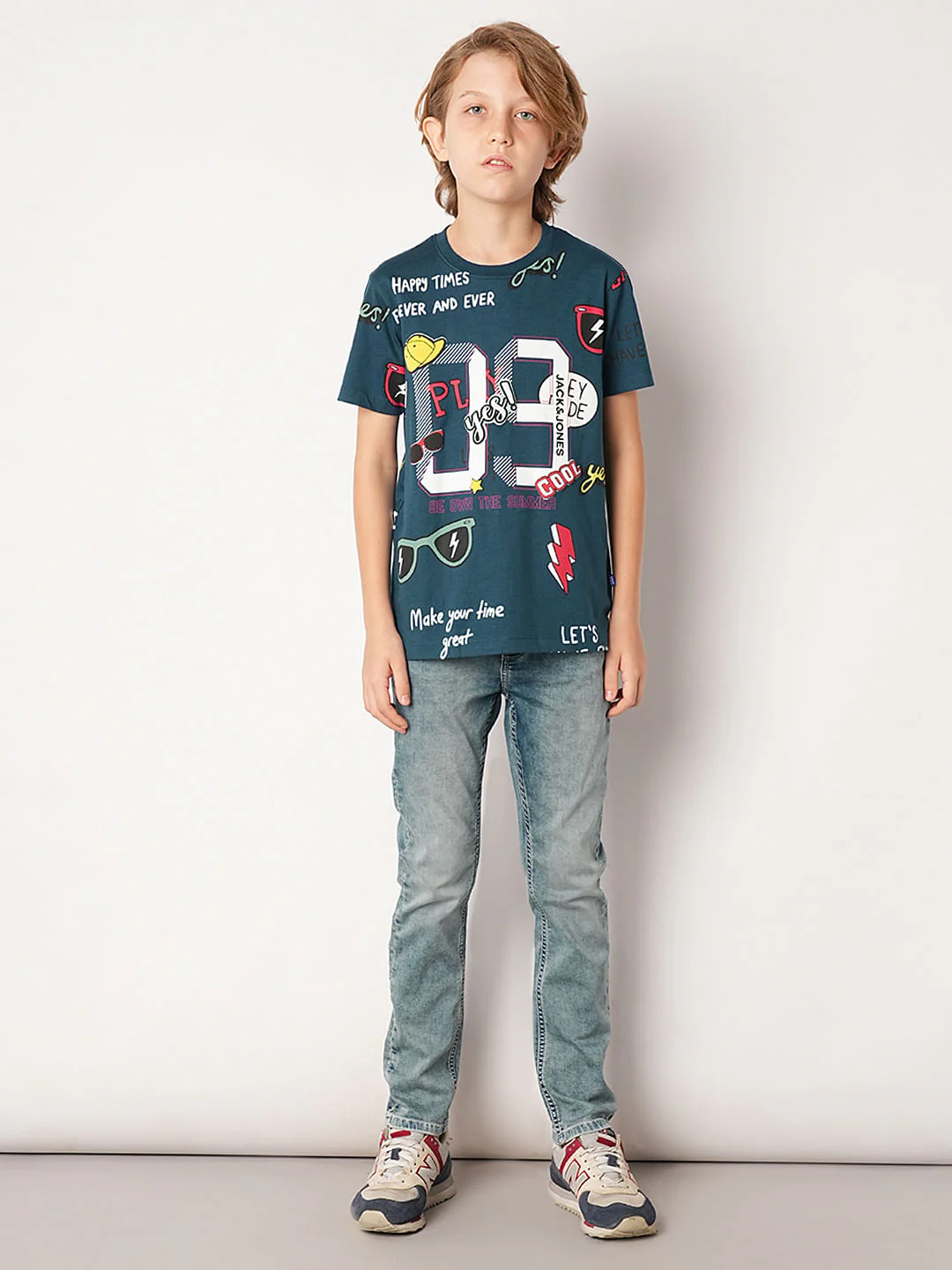Blue Varsity Print T-Shirt - Image 5