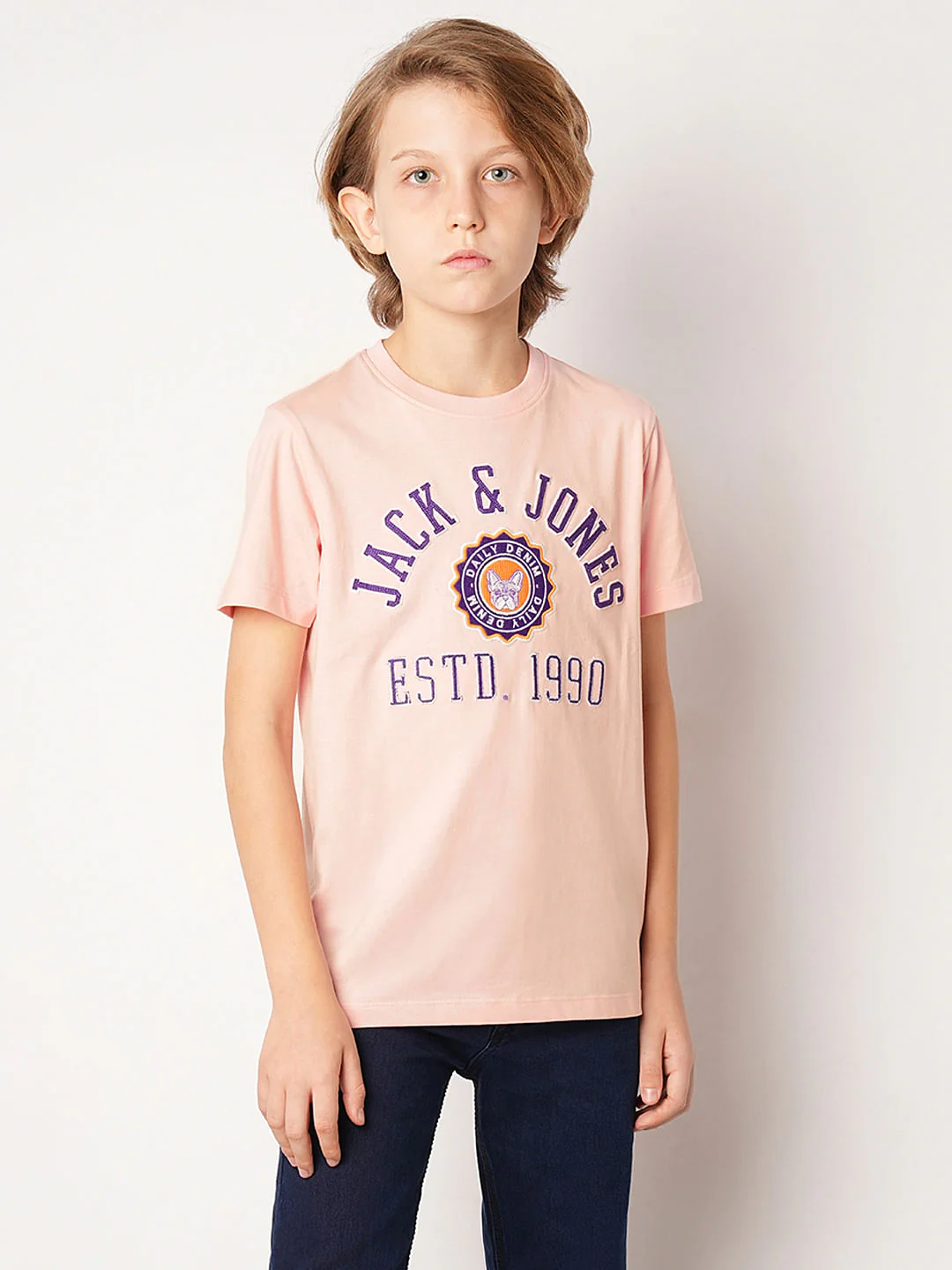 Pink Varsity Embroidered T-Shirt - Image 2