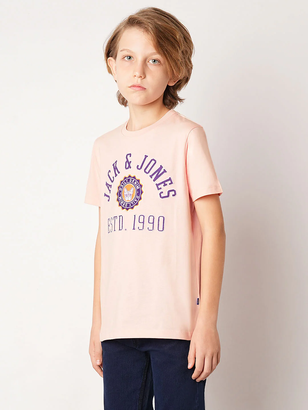 Pink Varsity Embroidered T-Shirt - Image 3