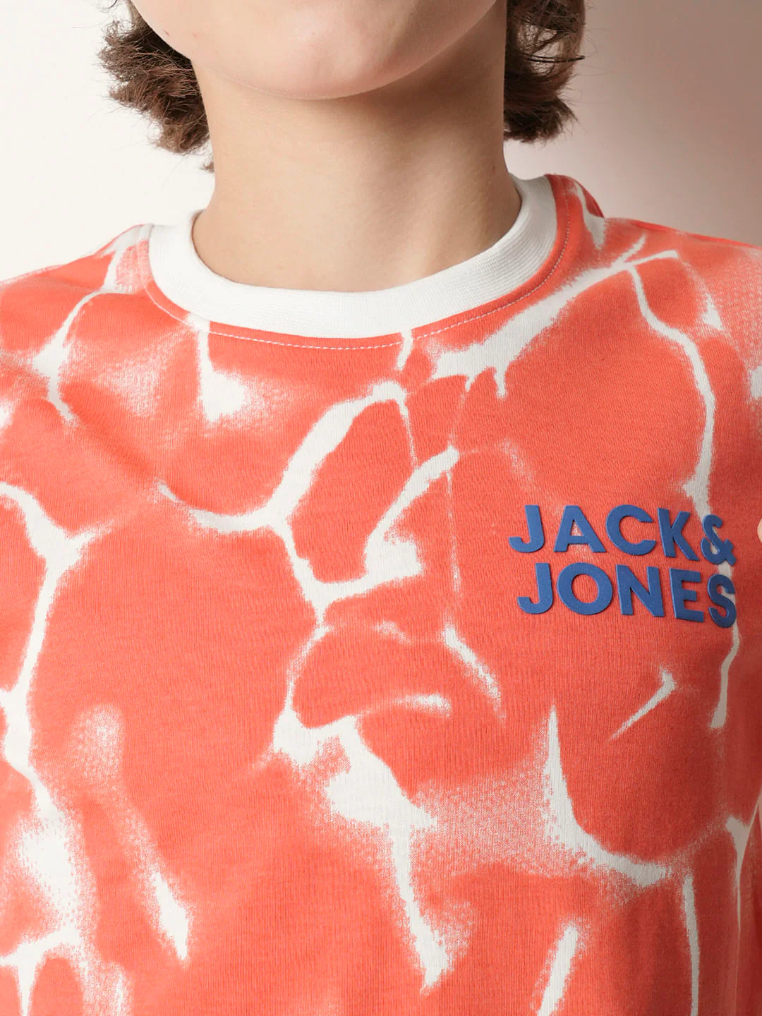 Boys Orange Tie & Dye Co-ord Set T-shirt - Image 6