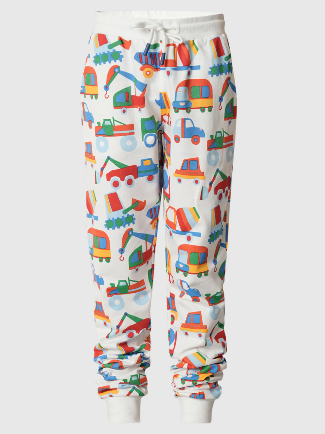 Boys White Car Print Co-ord Set Sweatpants - Image 7