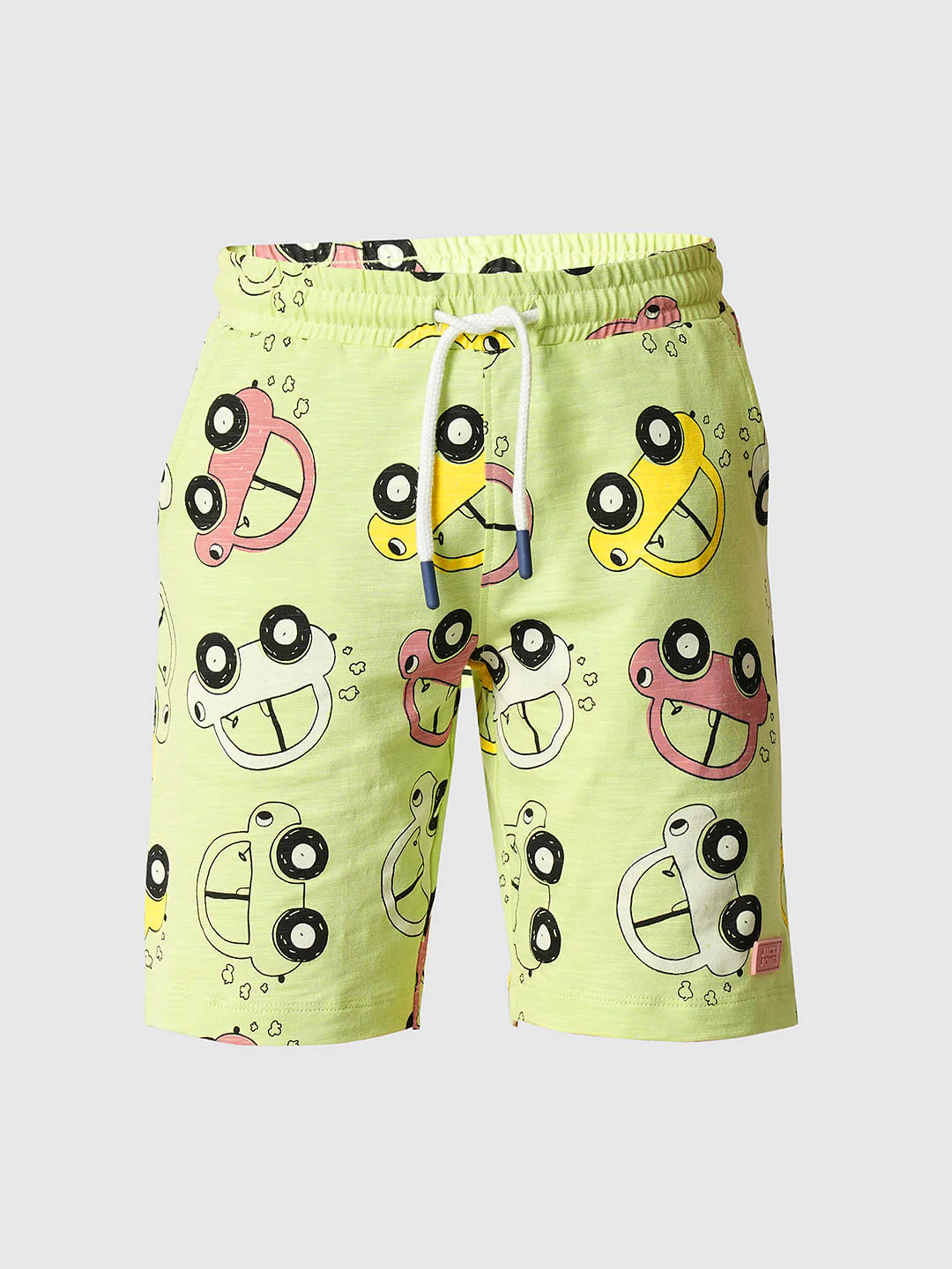 Boys Green Printed Co-ord Set Shorts - Image 7