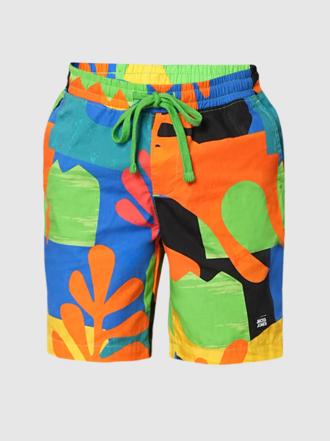 Boys Orange Art Print Co-ord Set Shorts - Image 7