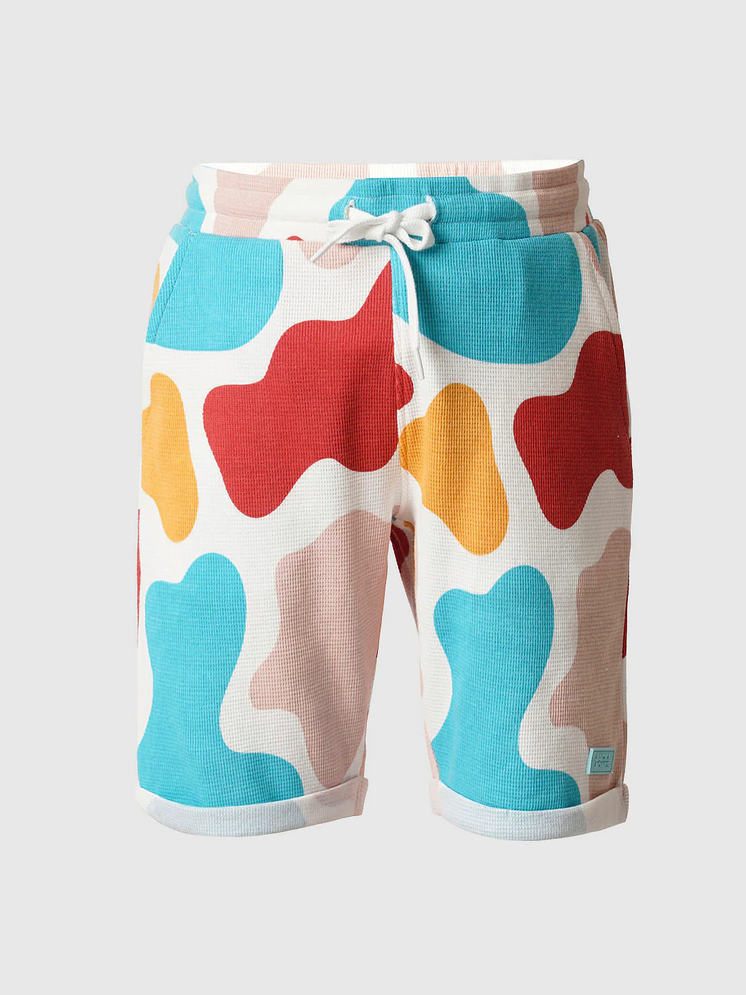 Boys White Colourblocked Co-ord Set Shorts - Image 7
